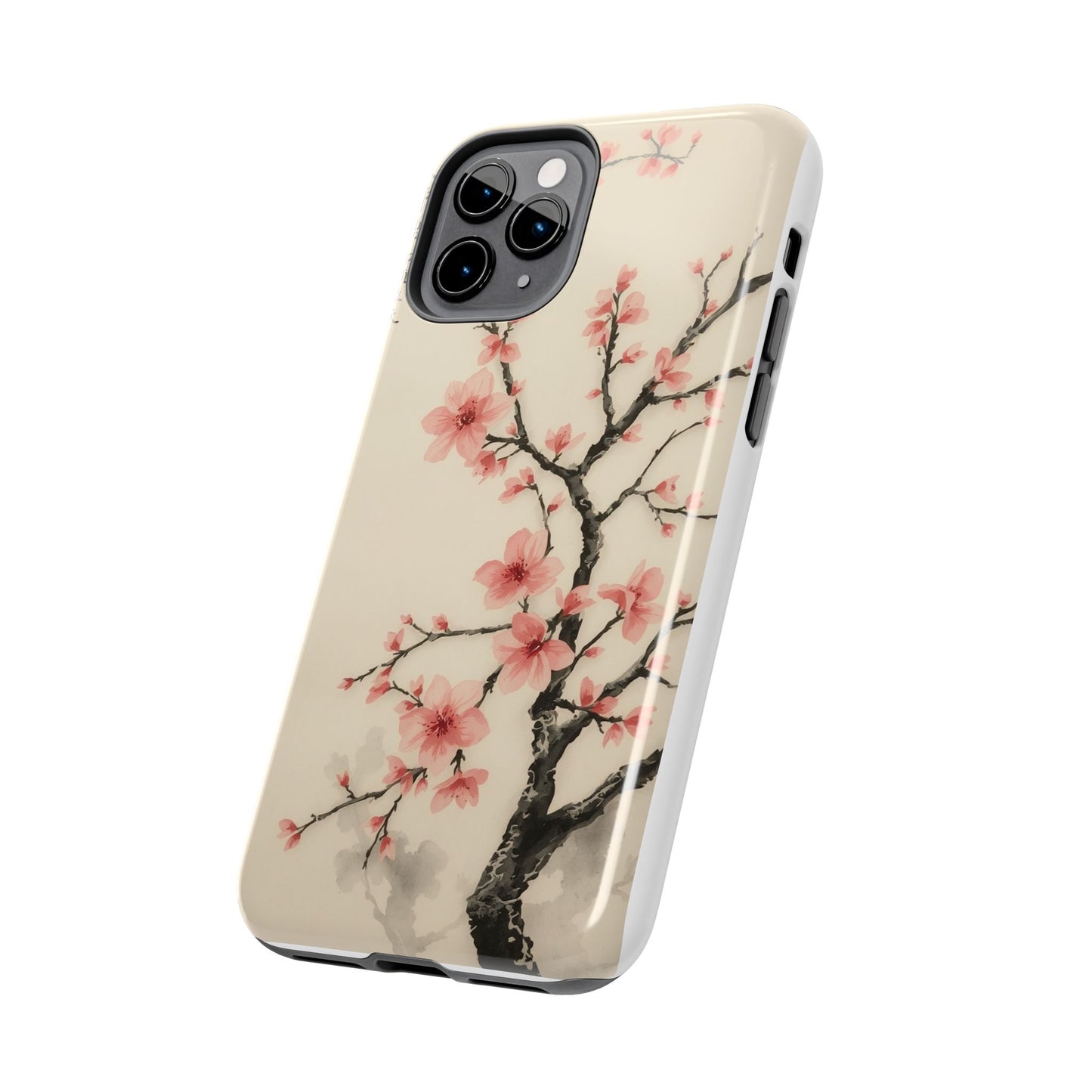 Cherry Blossom Tough Phone Case - Stylish Protection for Nature Lovers