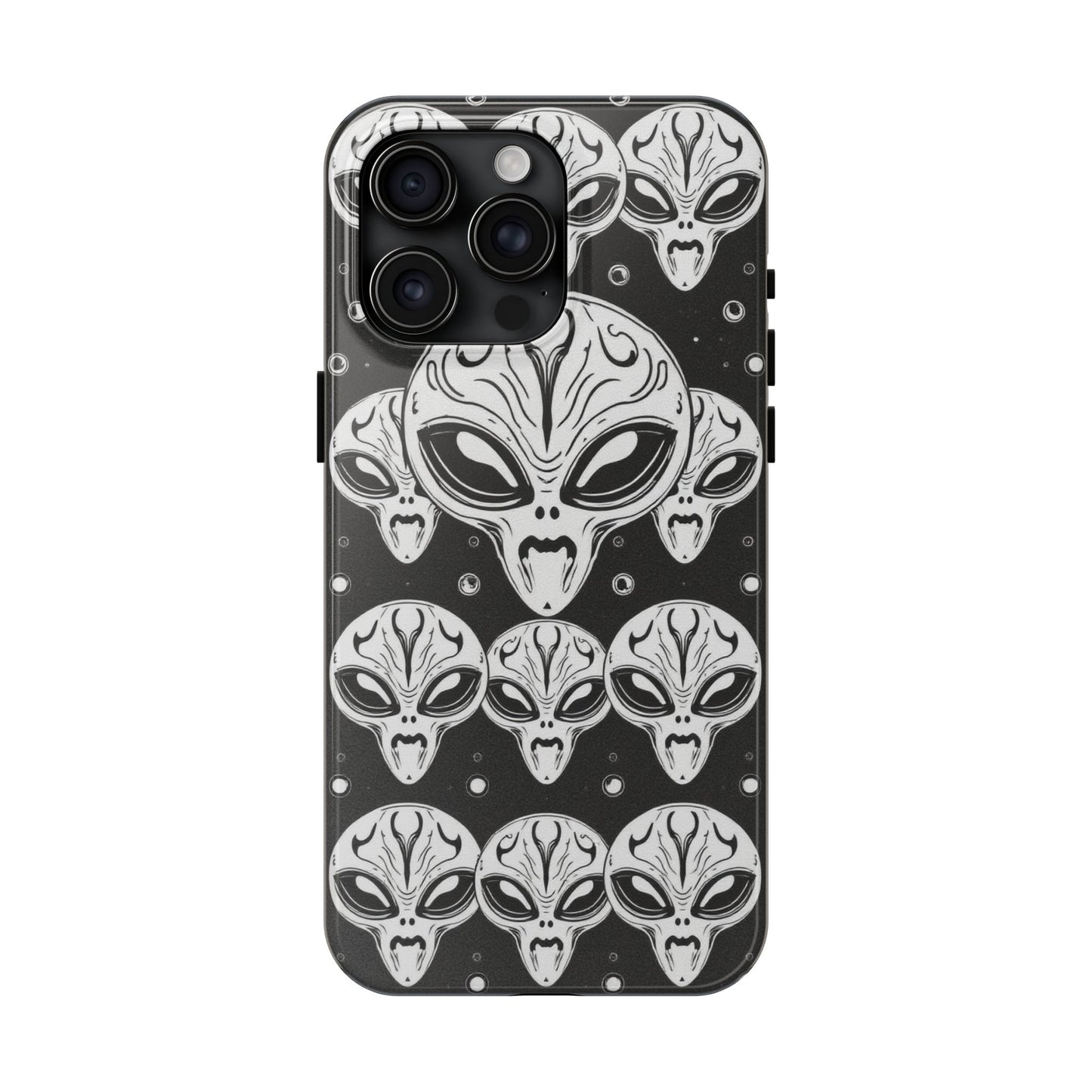 Alien Pattern Tough Phone Case - Durable Protection with Out-of-This-World Design