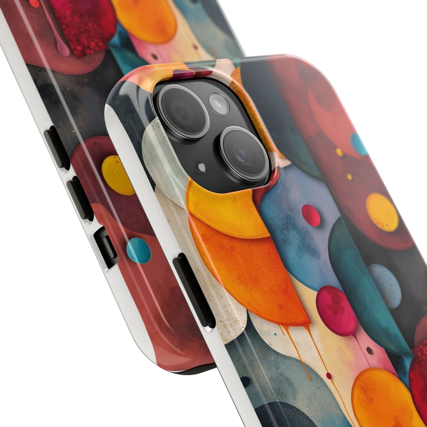 Artistic Tough Phone Cases - Colorful Abstract Design for Trendy Protection - for iPhone