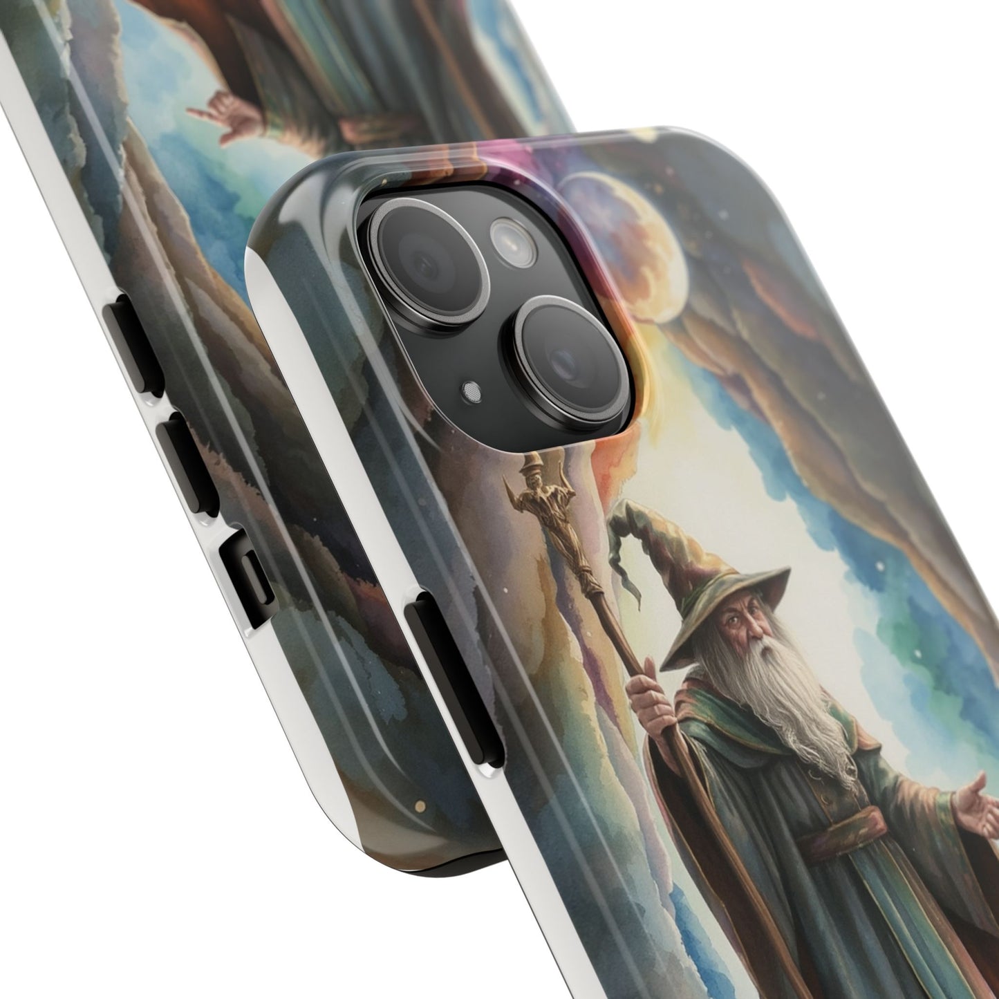 Magical Wizard Phone Case - Tough, Durable Phone Cover for Fantasy Lovers, Geek Gift, Unique Design, Celestial Phone Accessory