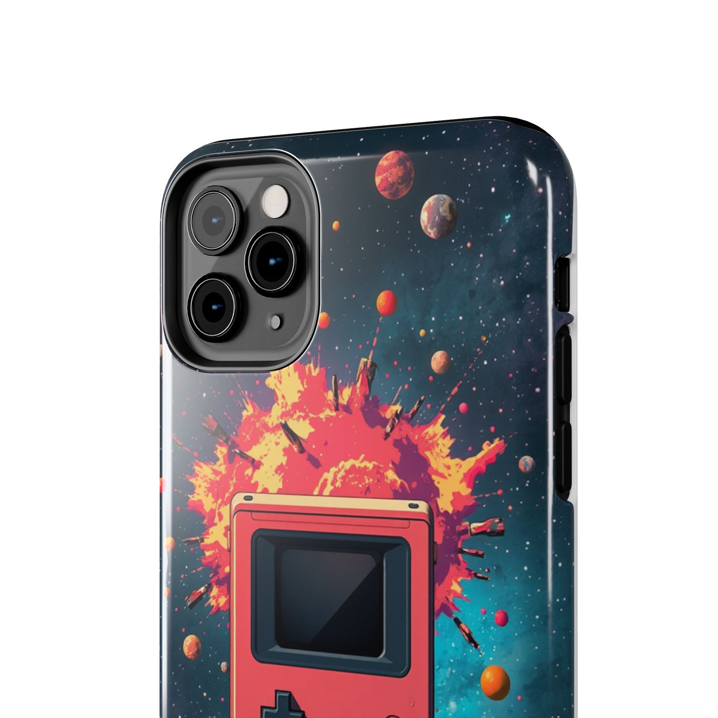 Retro Gaming Tough Phone Case - Space Adventure Design