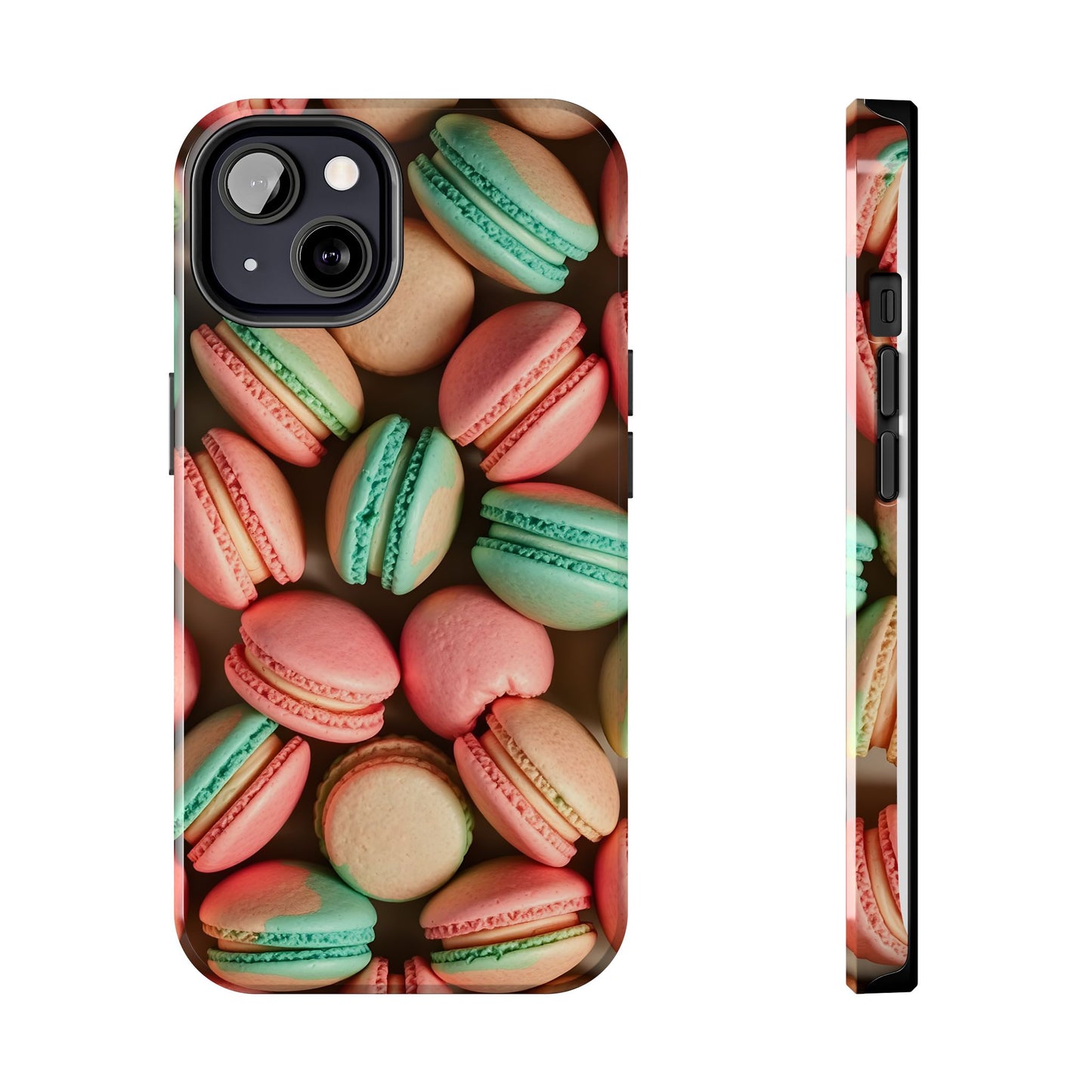 Colorful Tasty Macarons Tough Phone Case - Durable Protection with Sweet Aesthetic - for iPhone