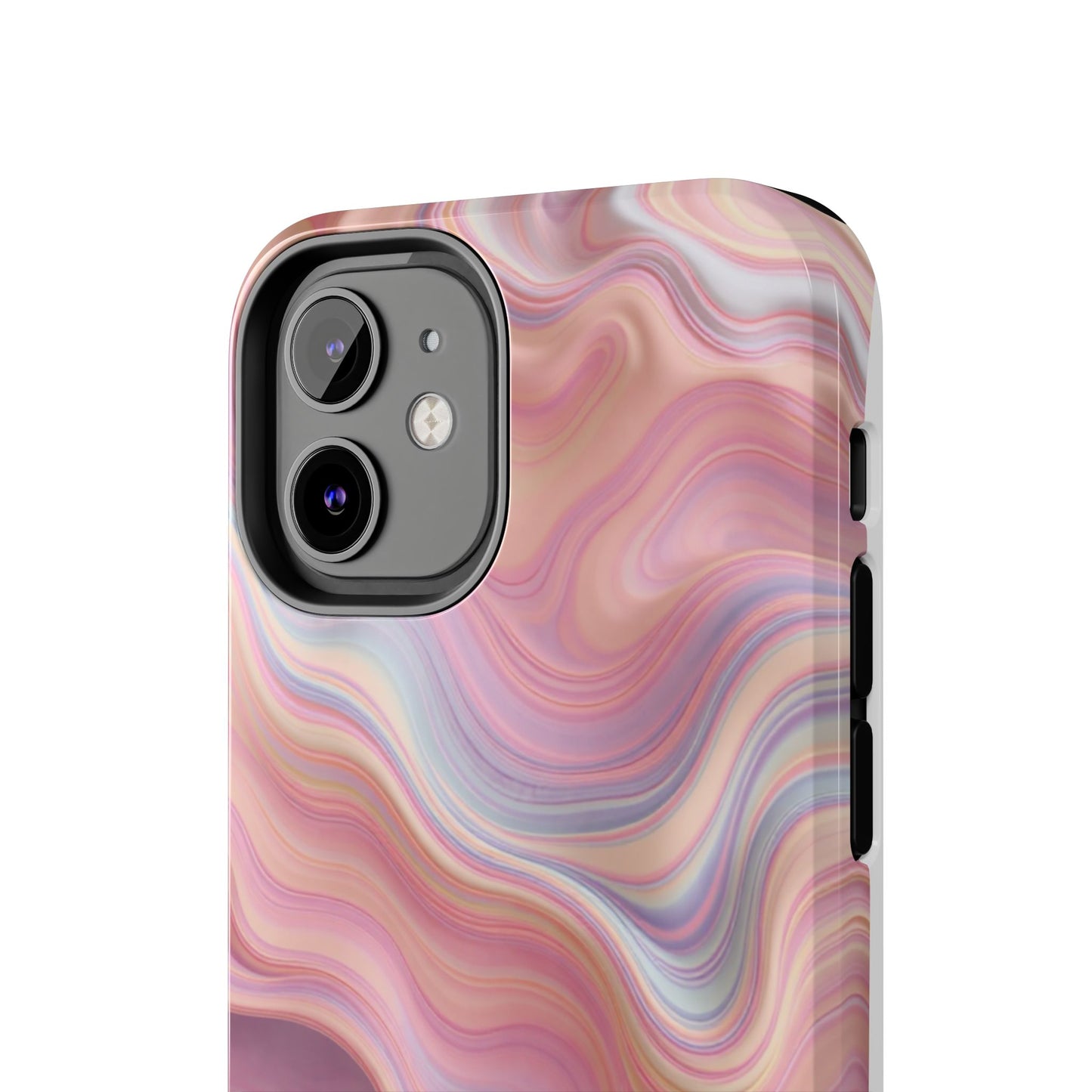 Stylish Tough Phone Cases - Abstract Pink Marble Design