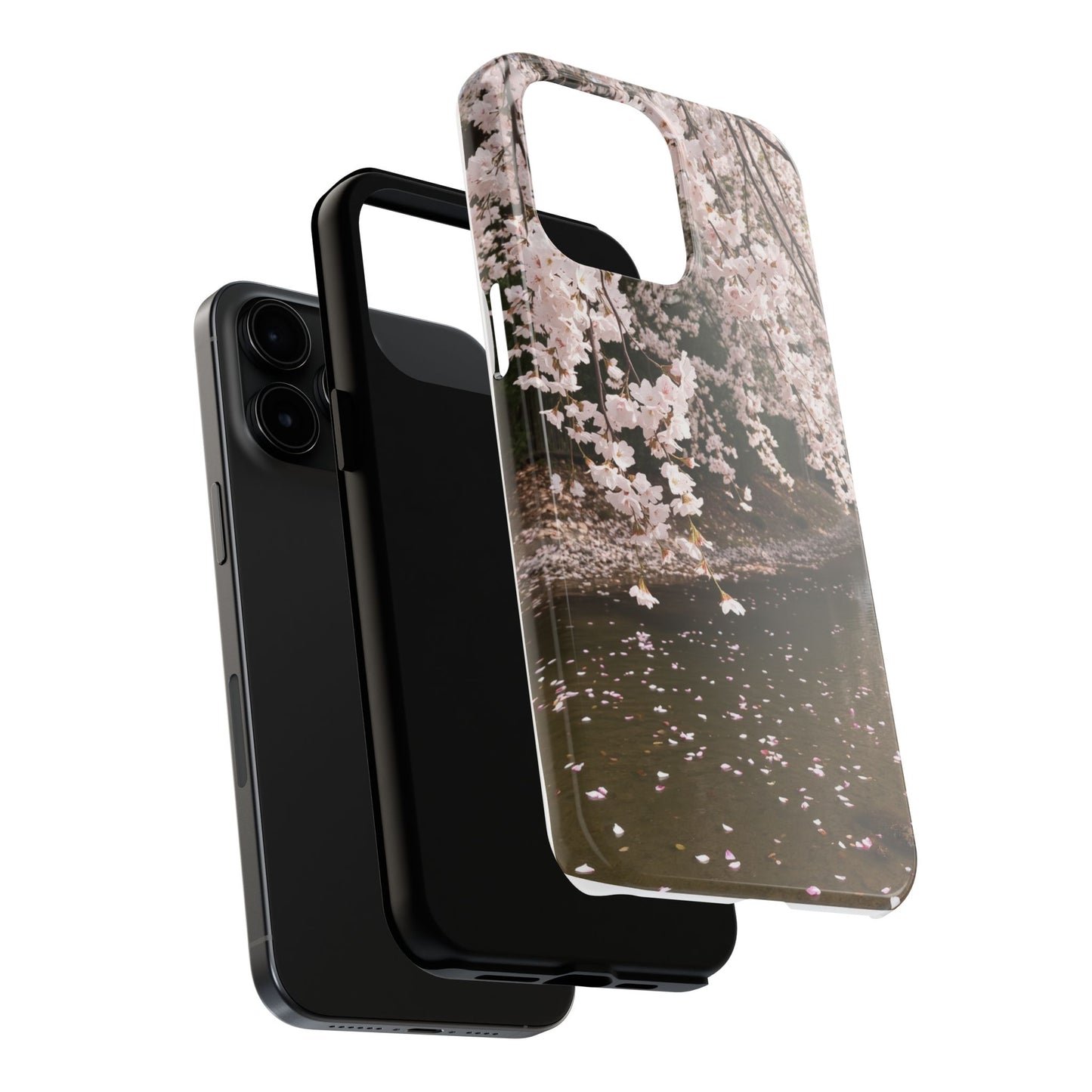 Cherry Blossom Tough Phone Cases - Durable Protection with Floral Serenity