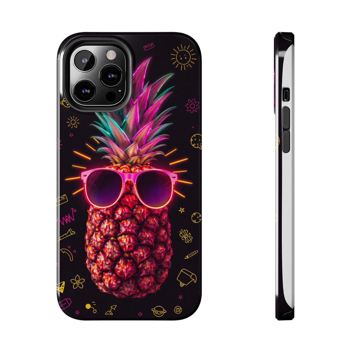 Tough Pineapple Phone Case - Cool, Vibrant Design Perfect for Summer Vibes