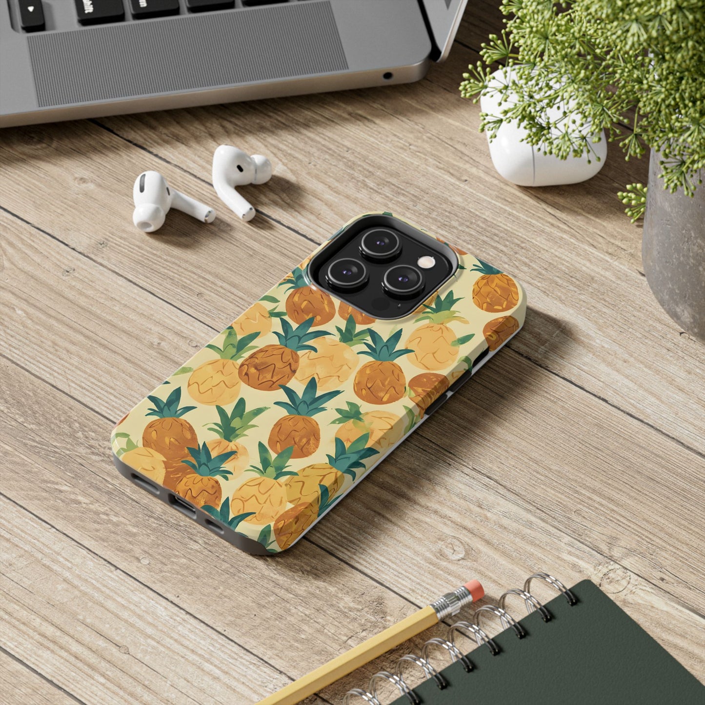 Pineapple Paradise Tough Phone Case - Durable and Stylish for Summer Vibes - for iPhone