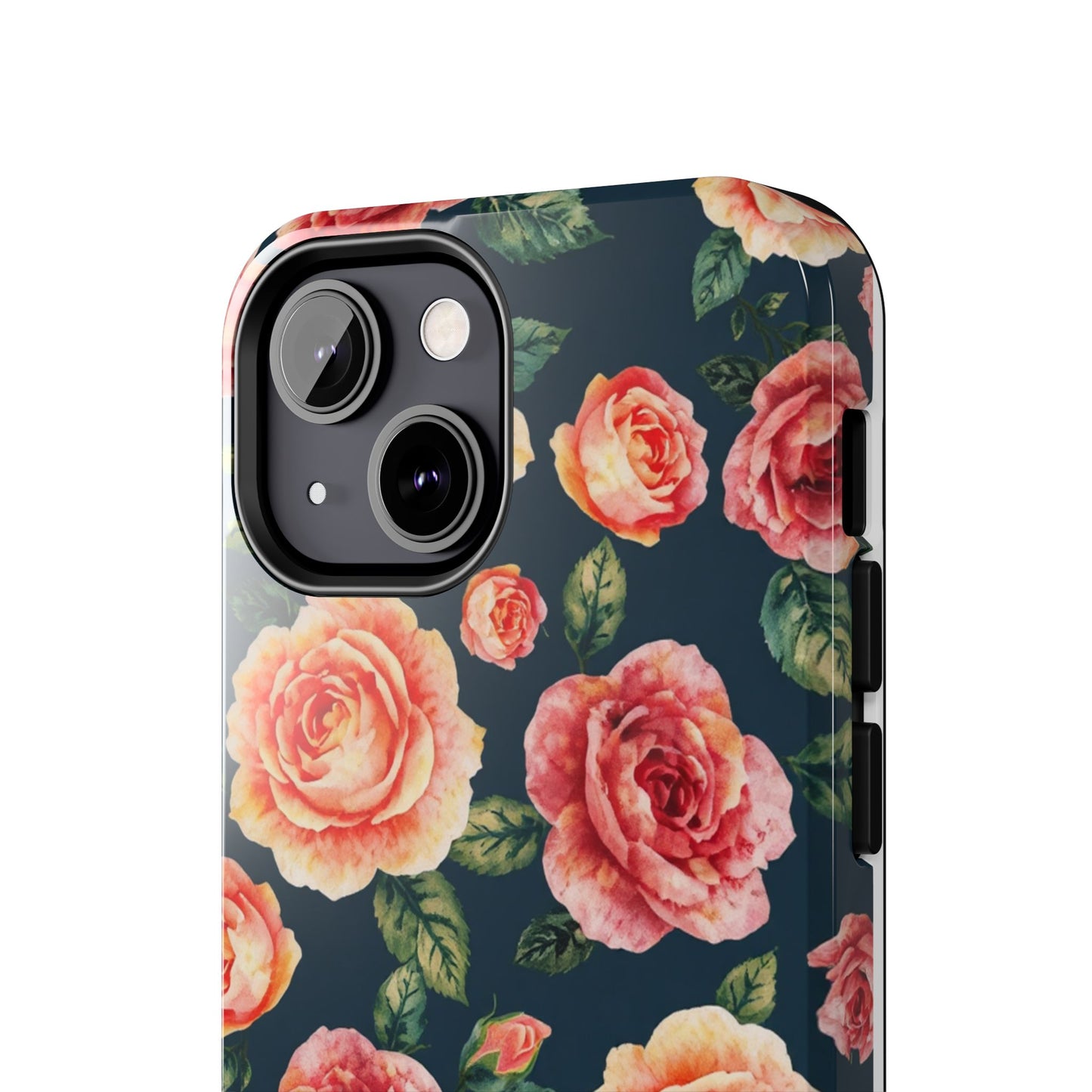 Floral Tough Phone Cases - Durable & Stylish New Age Rose Design - for iPhone