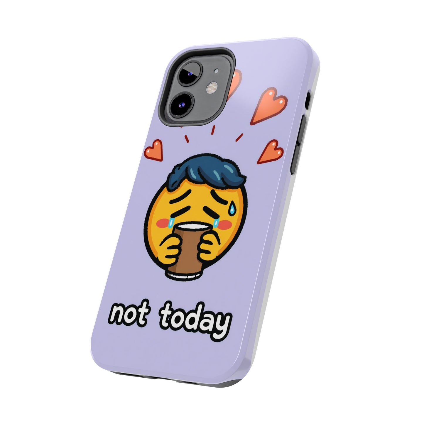 Cute Tough Phone Case - 'Not Today' Emoji Design