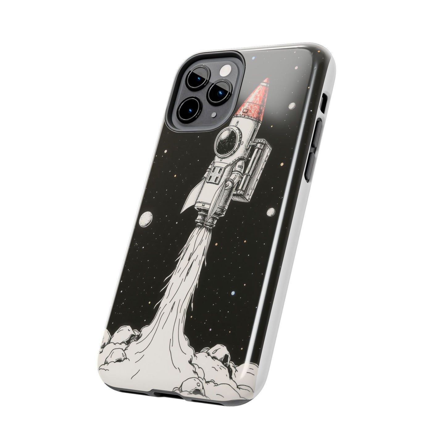 Cool Tough Phone Case for iPhone - Astro-Rocket Bond