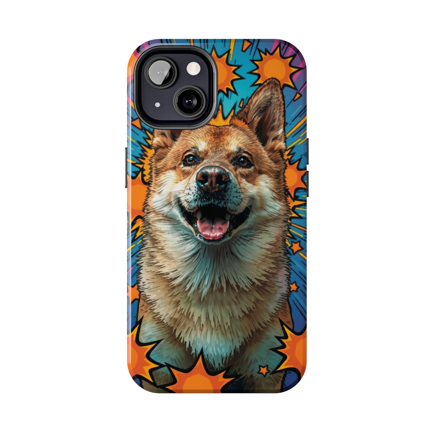 Vibrant Corgi Tough Phone Case - Fun Design for Pet Lovers