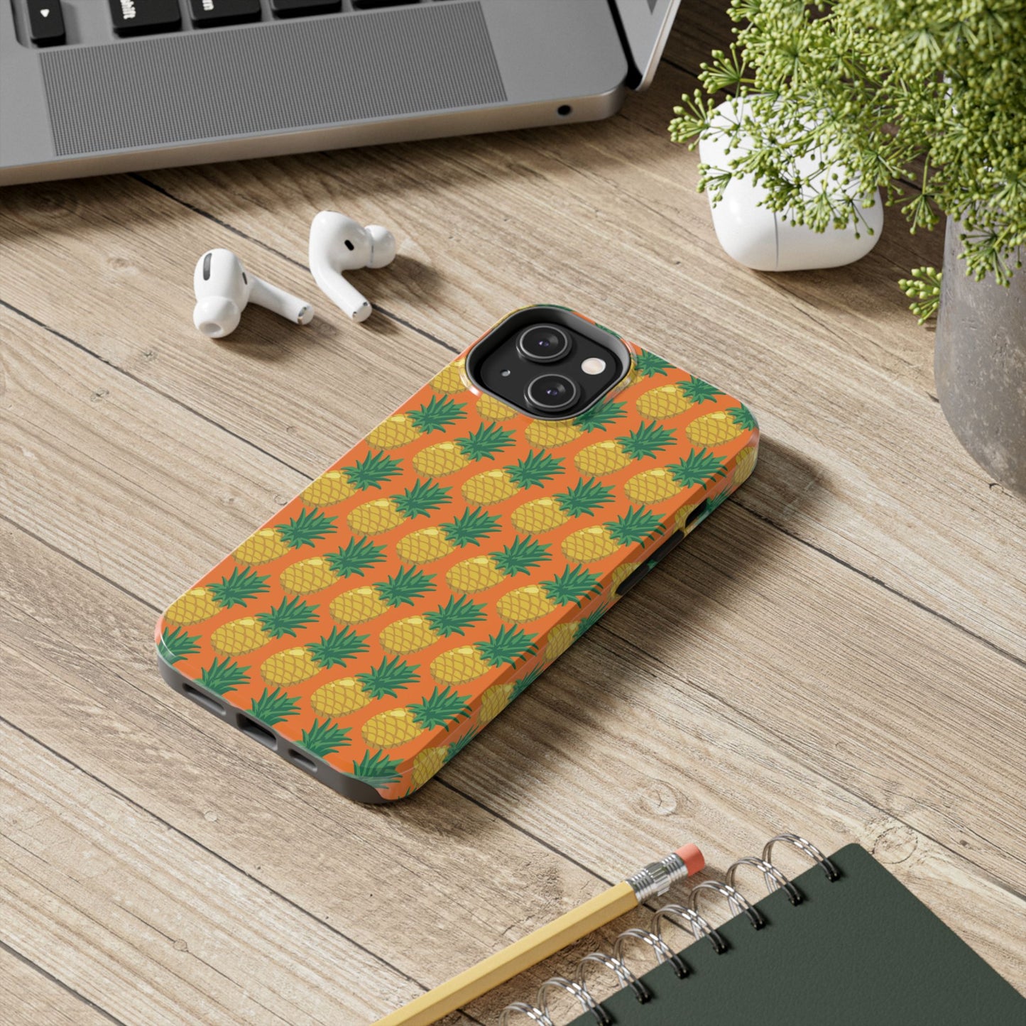 Tough Pineapple Phone Case - Vibrant Tropical Design for Summer Vibes - for iPhone
