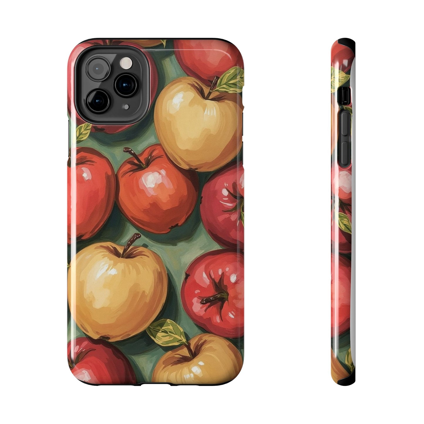 Colorful Painted Apples Art Tough Phone Case - Durable & Stylish Protection - for iPhone