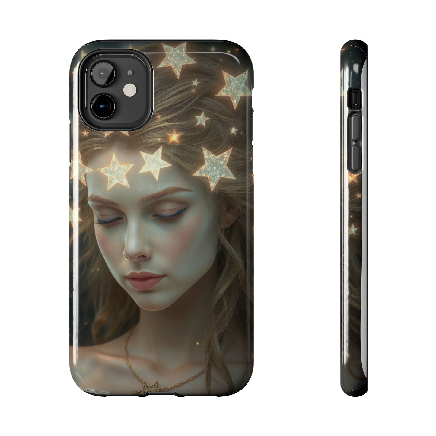 Celestial Dream Tough Phone Case - Artistic Starry Design for Style Enthusiasts