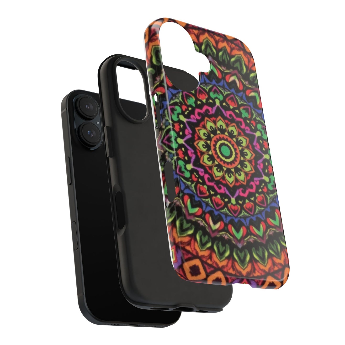 Colorful Mandala Tough Phone Case - Vibrant Designs for Trendy Protection - for iPhone