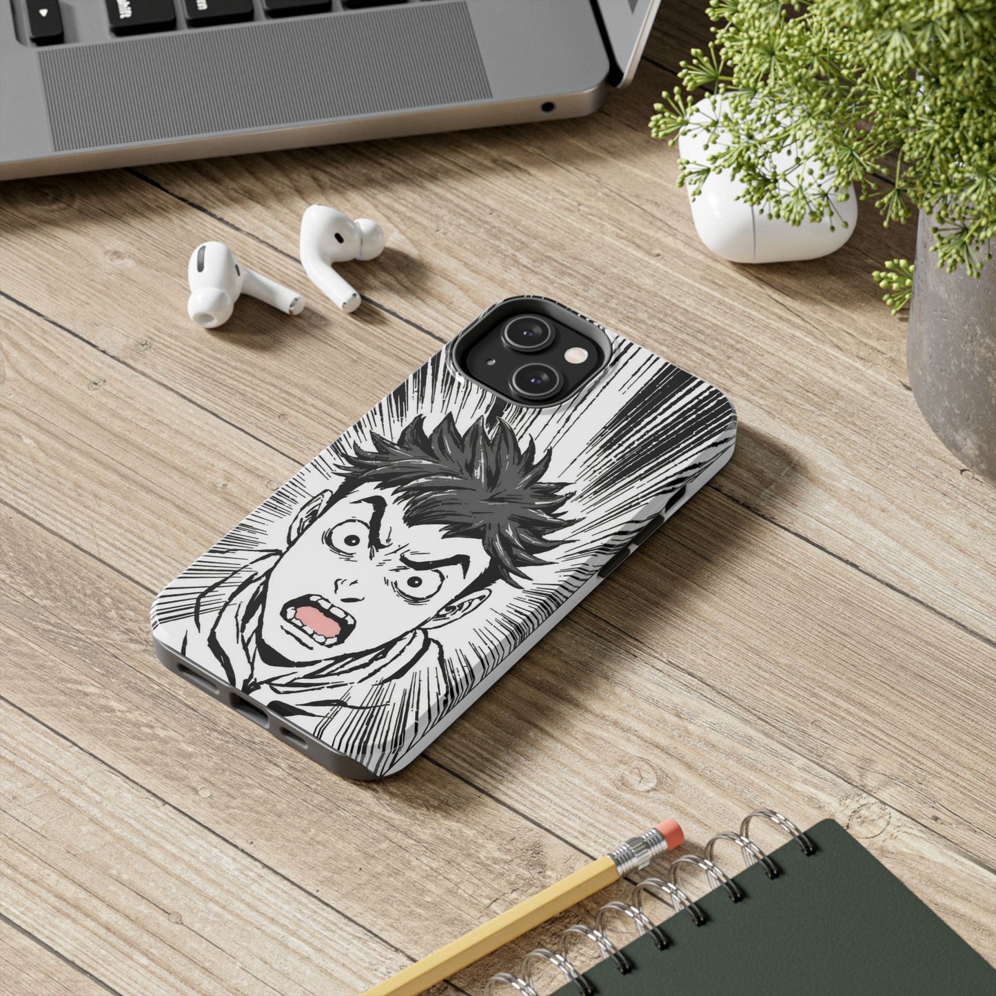 Intense Graphic Phone Case - Tough Design for Anime Fans