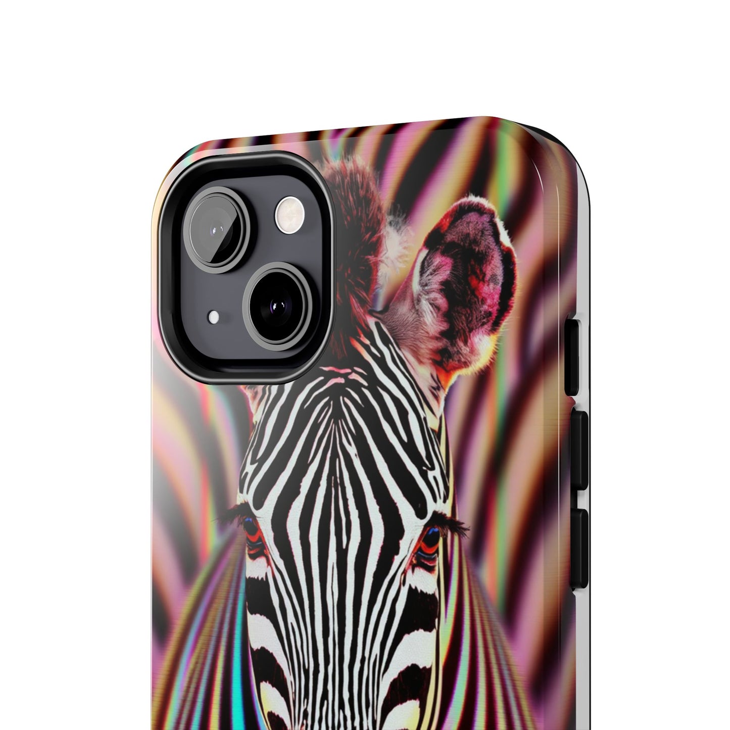 Vibrant Zebra Tough Phone Case - Unique Animal Design for Wild Spirit