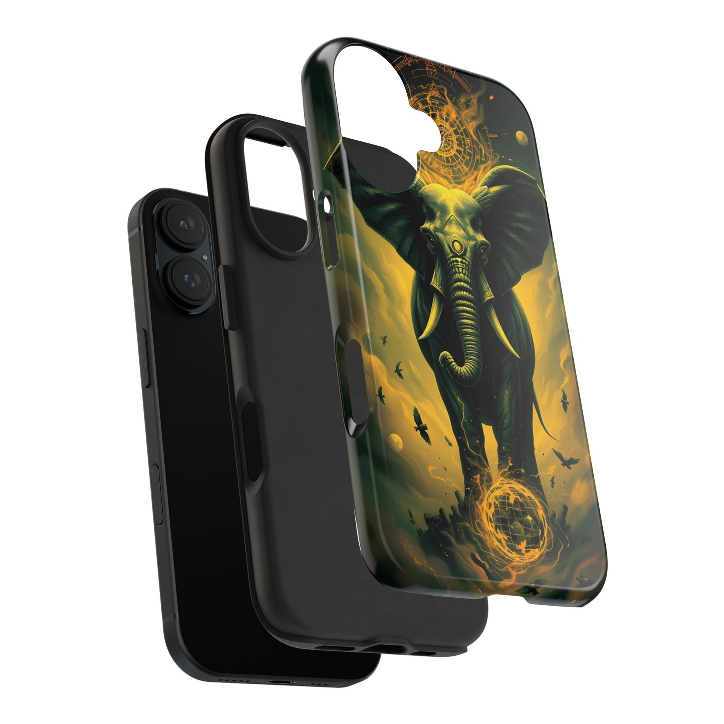 Majestic Elephant Clouds Tough Phone Case - Durable Protection with Bold Design - for iPhone