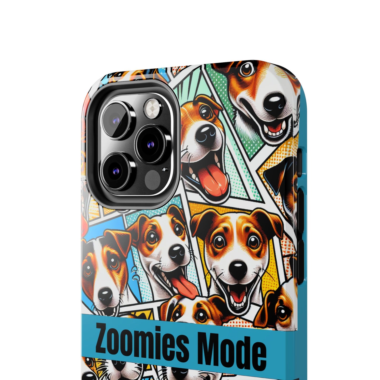 Zoomies Mode Jack Russell Tough Phone Case - Fun Dog Design Case for iPhone