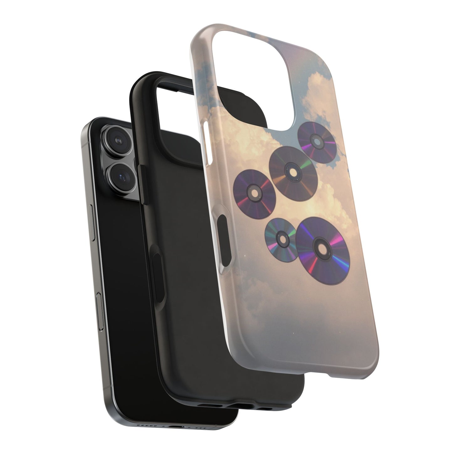 Vibrant Cloud CD Tough Phone Case - Durable and Stylish