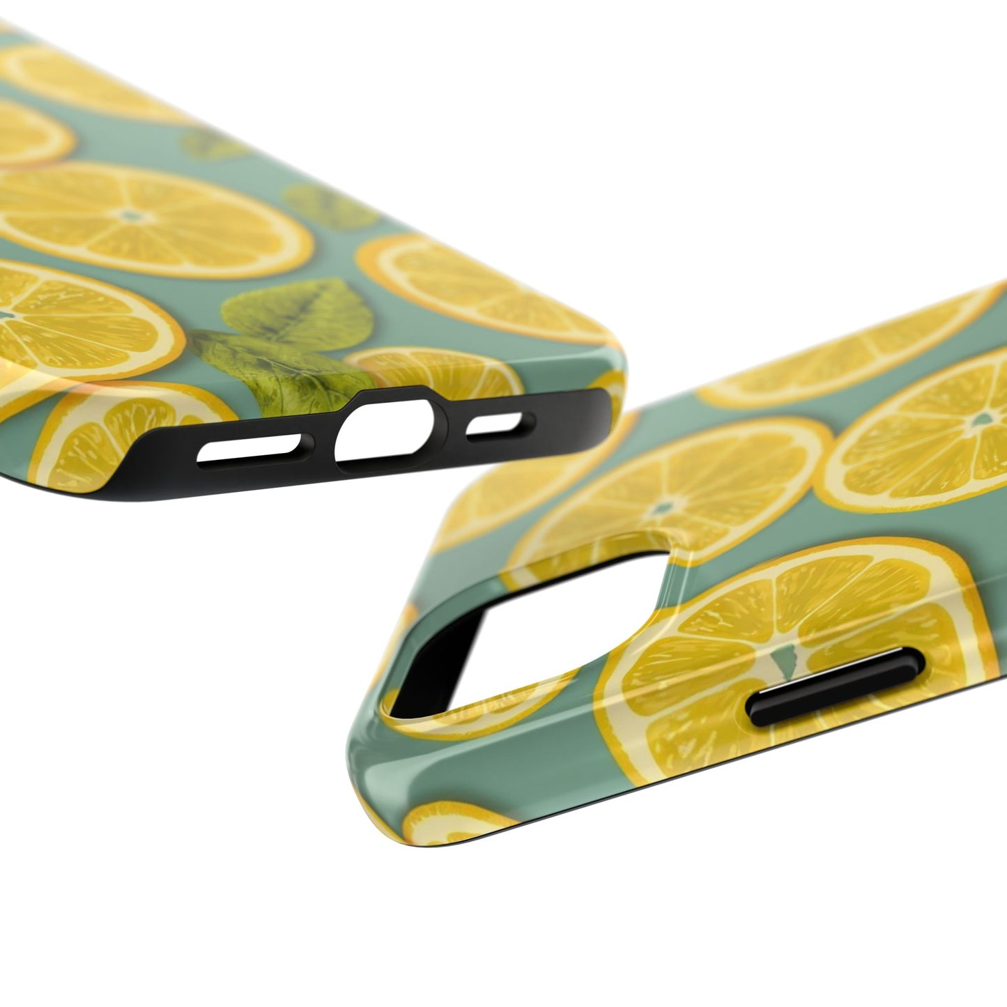 Tough Lemon Pattern Phone Case - Vibrant Citrus Design for Summer Vibes - for iPhone