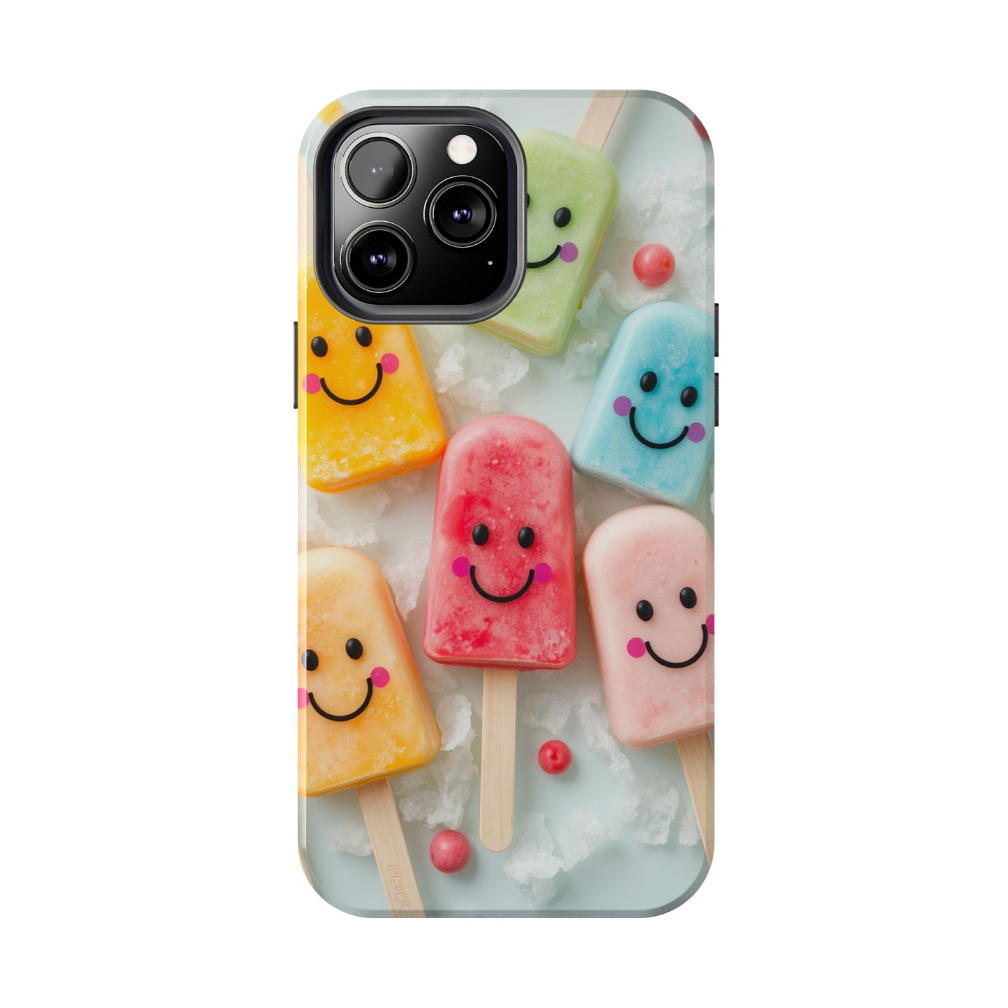 Cute Smile Popsicle Tough Phone Case - Fun Protection for Your Device