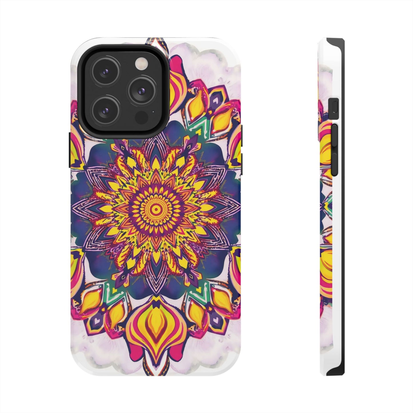 Vibrant Mandala Tough Phone Case - Boho Style Protection - for iPhone