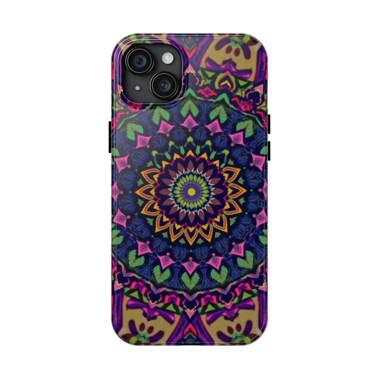 Vibrant Mandala Tough Phone Case - Colorful, Purple Fusion, Durable Protection for Your Device - for iPhone