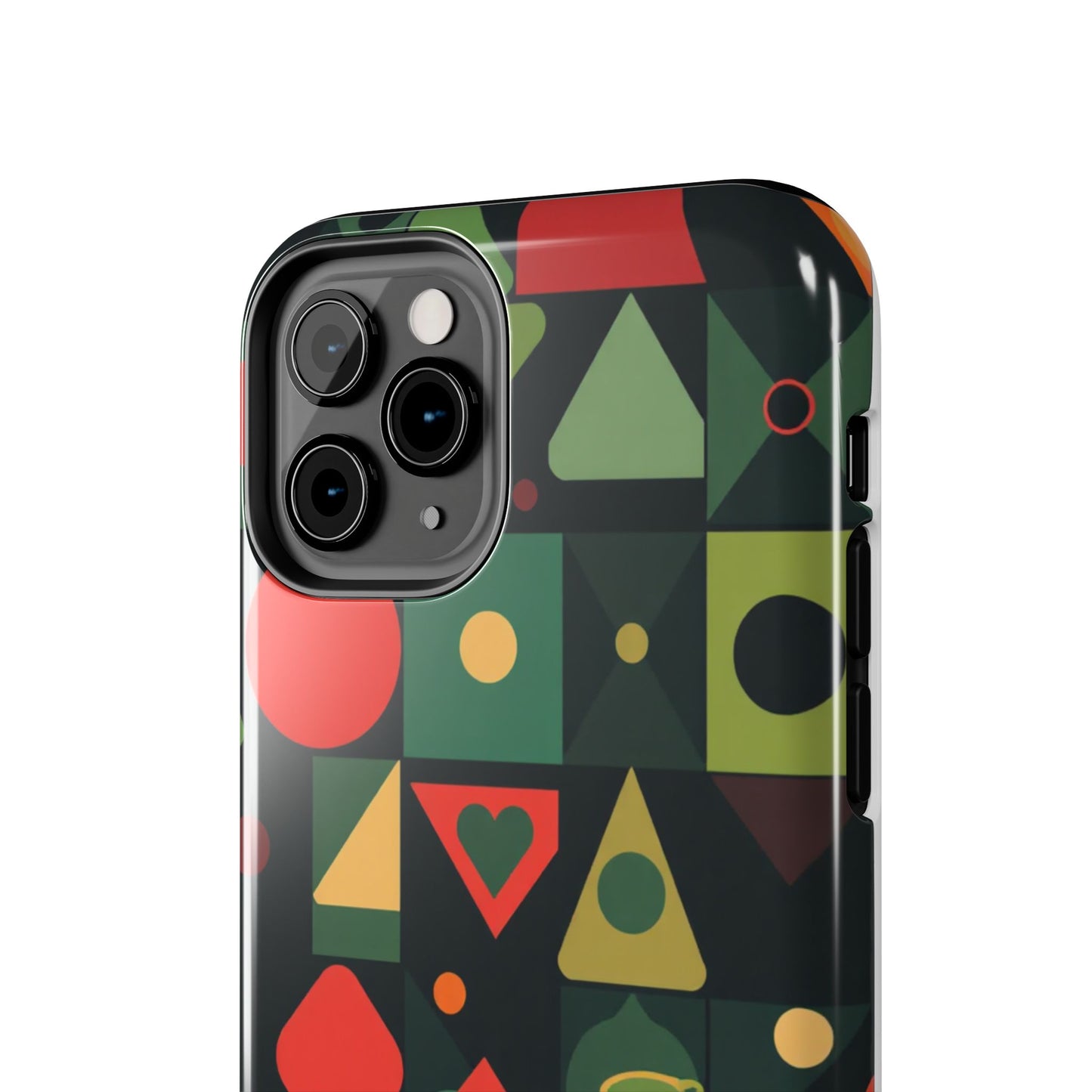 Vibrant Geometric Tough Phone Cases – Stylish Protection for Trendsetters - for iPhone