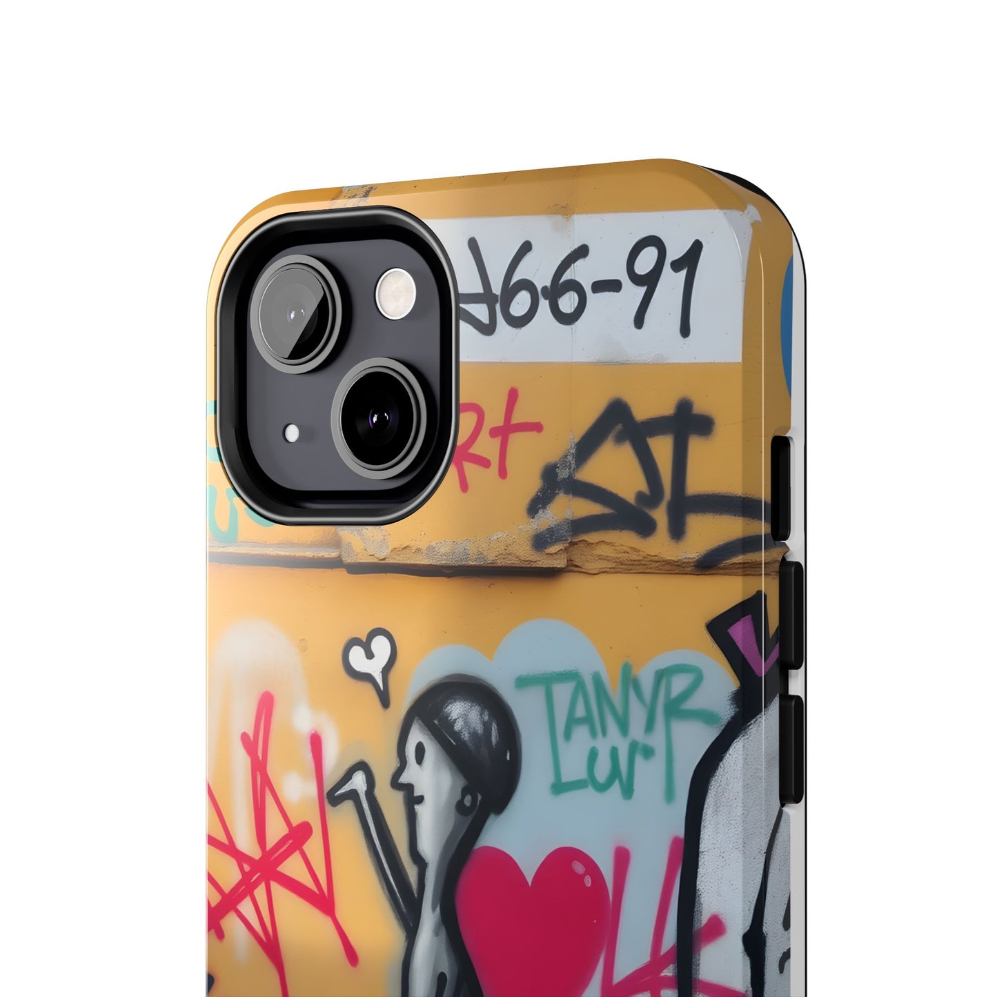 Urban Cupid Graffiti Tough Phone Case - Durable Protection with Street Art Vibe - for iPhone