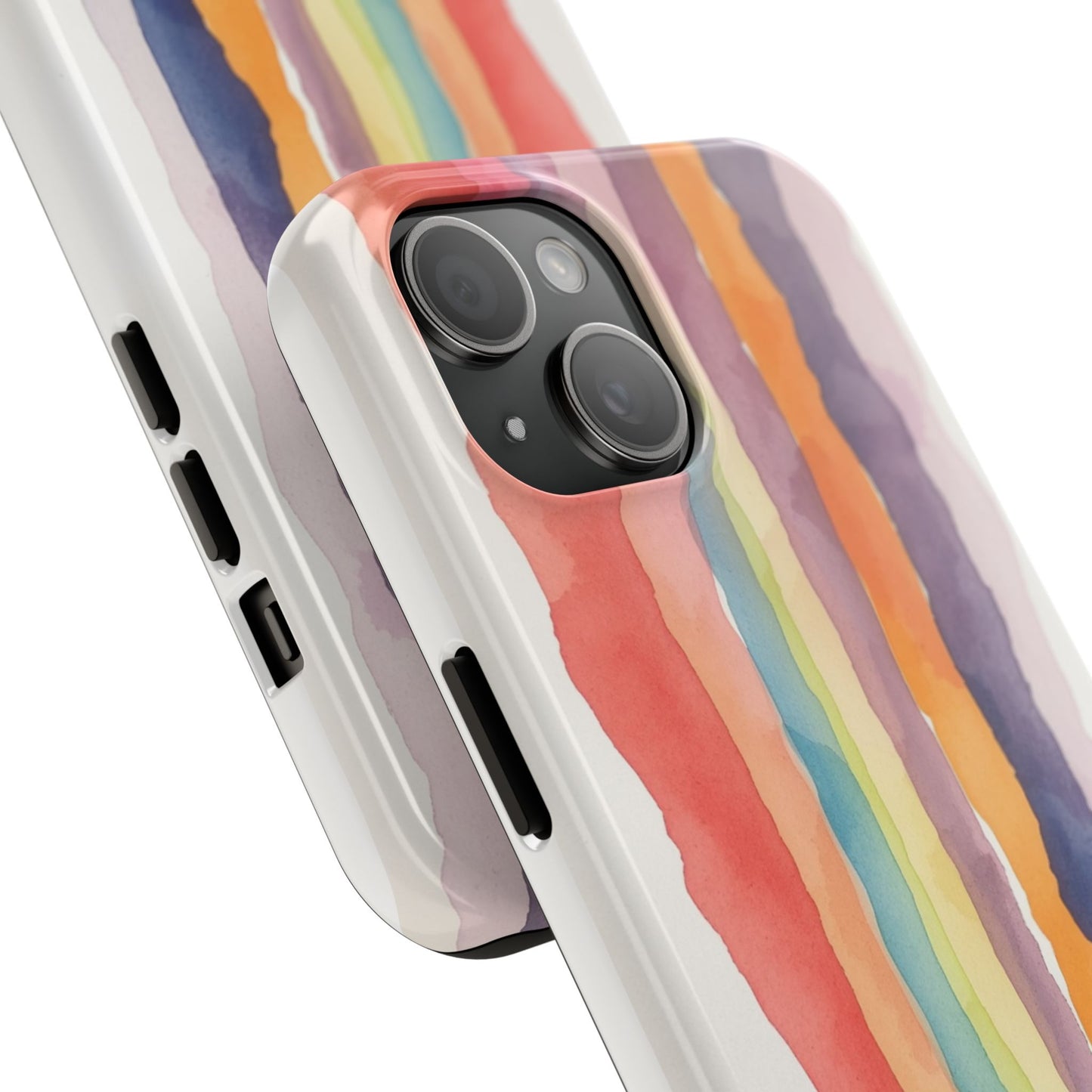 Colorful Watercolor Tough Phone Case - Stylish and Durable Cover for Creative Souls