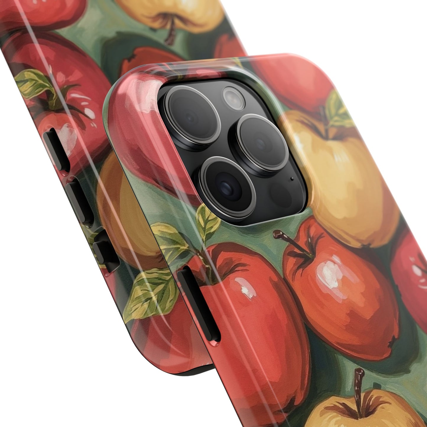 Colorful Painted Apples Art Tough Phone Case - Durable & Stylish Protection - for iPhone