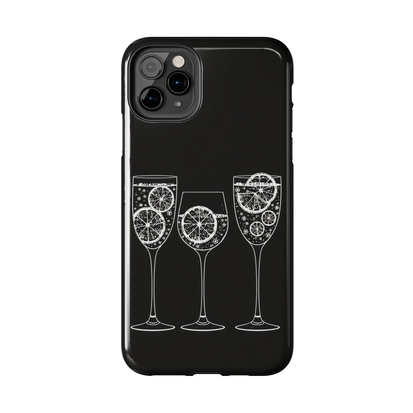 Stylish Tough Phone Cases with Citrus Glass Design, Protective Cases for Parties, Summer Events, and Everyday Use
