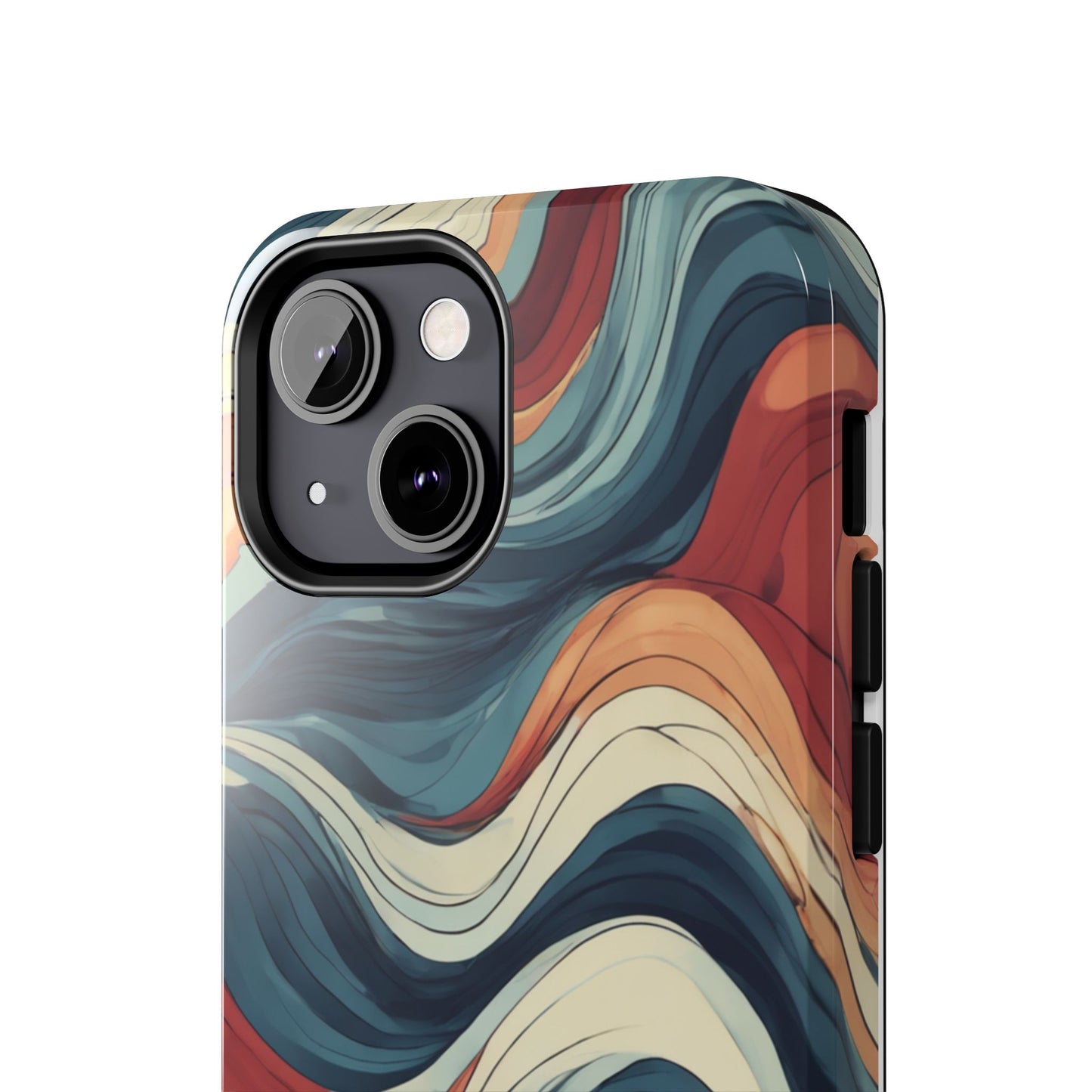 Abstract Wave Tough Phone Case | Stylish Protection for Daily Use - for iPhone