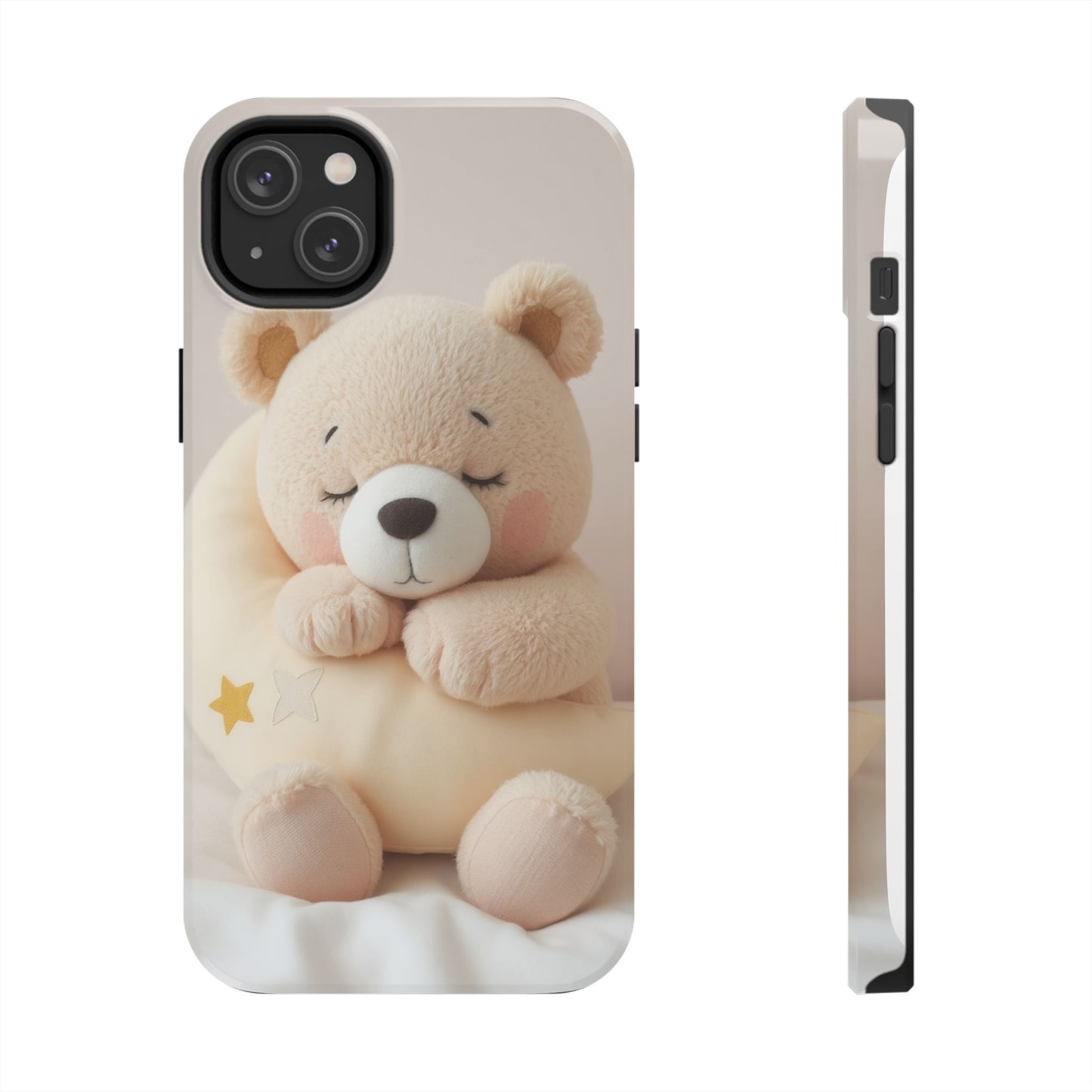 Cute Bear Tough Phone Case - Adorable Baby Animal Design for Kids & Adults