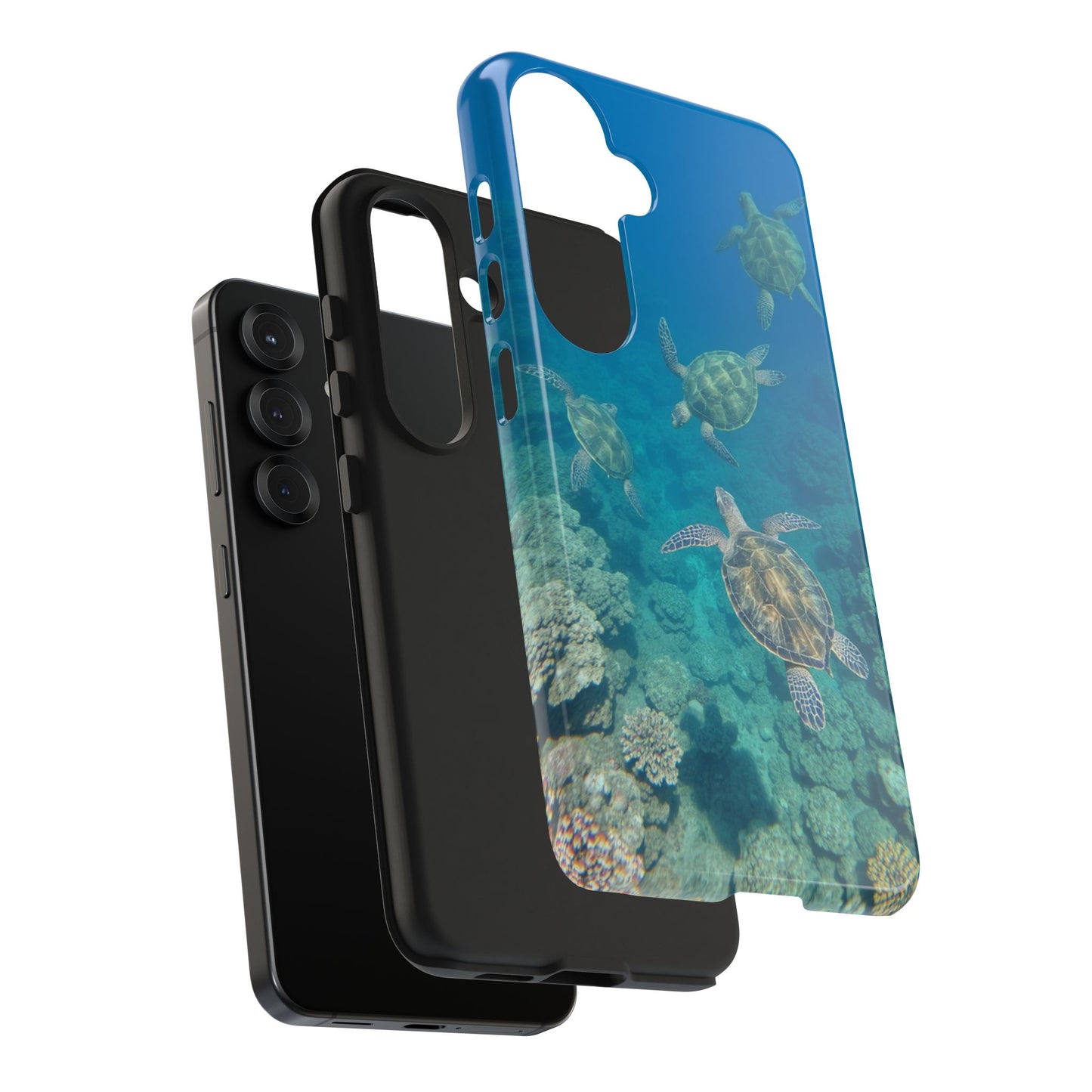 Ocean Turtle Tough Phone Cases - Durable Protection with Marine Art