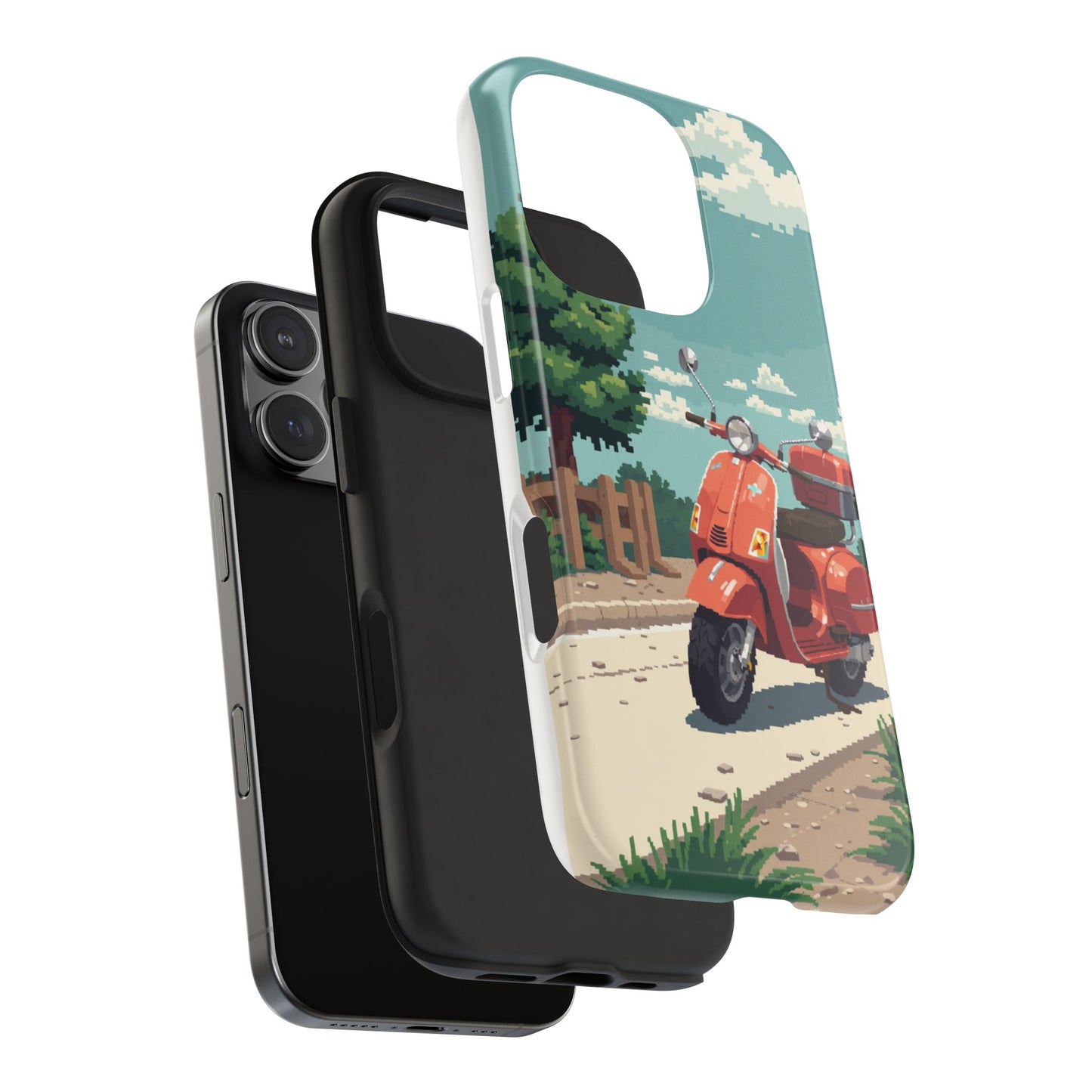 Retro Scooter Phone Case - Tough & Stylish Protection
