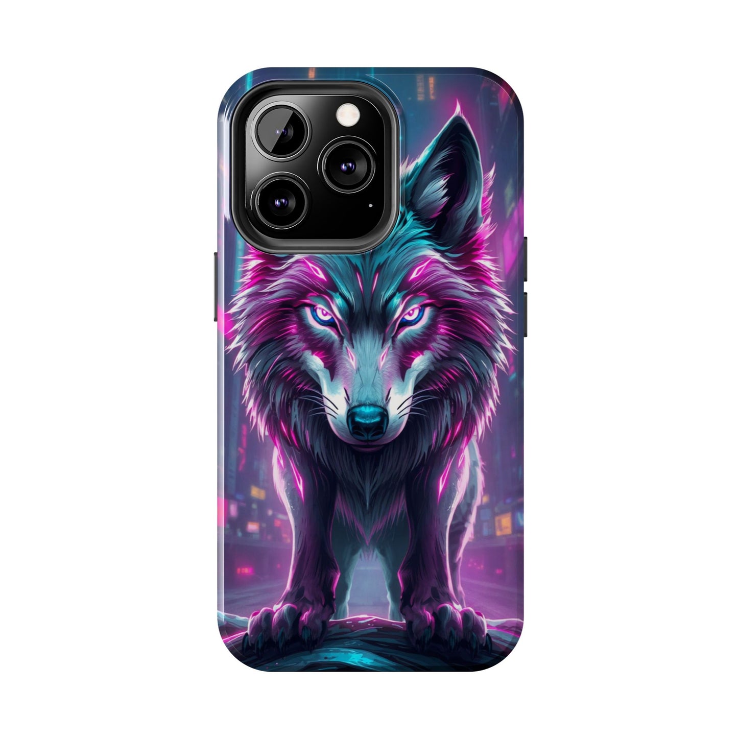 Fierce Wolf Phone Case - Tough & Vibrant Design for Animal Lovers