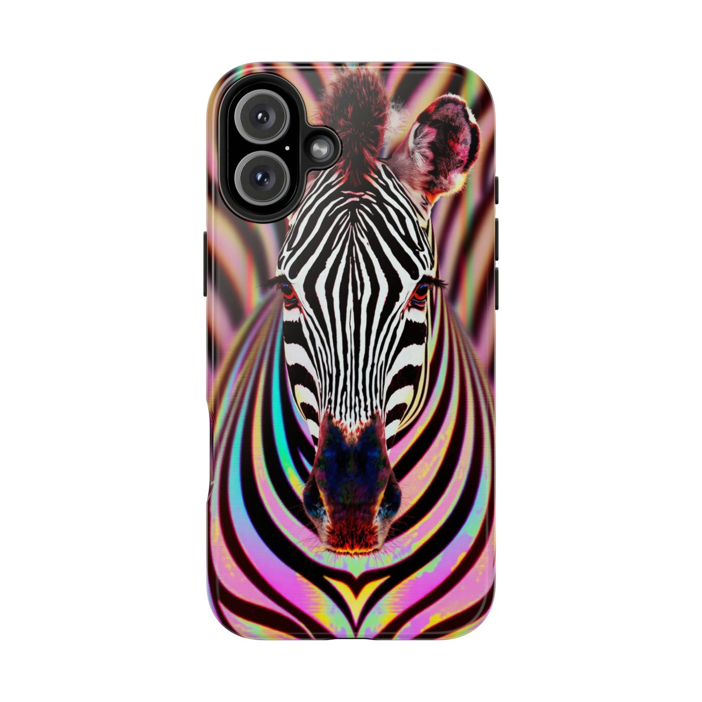 Vibrant Zebra Tough Phone Case - Unique Animal Design for Wild Spirit