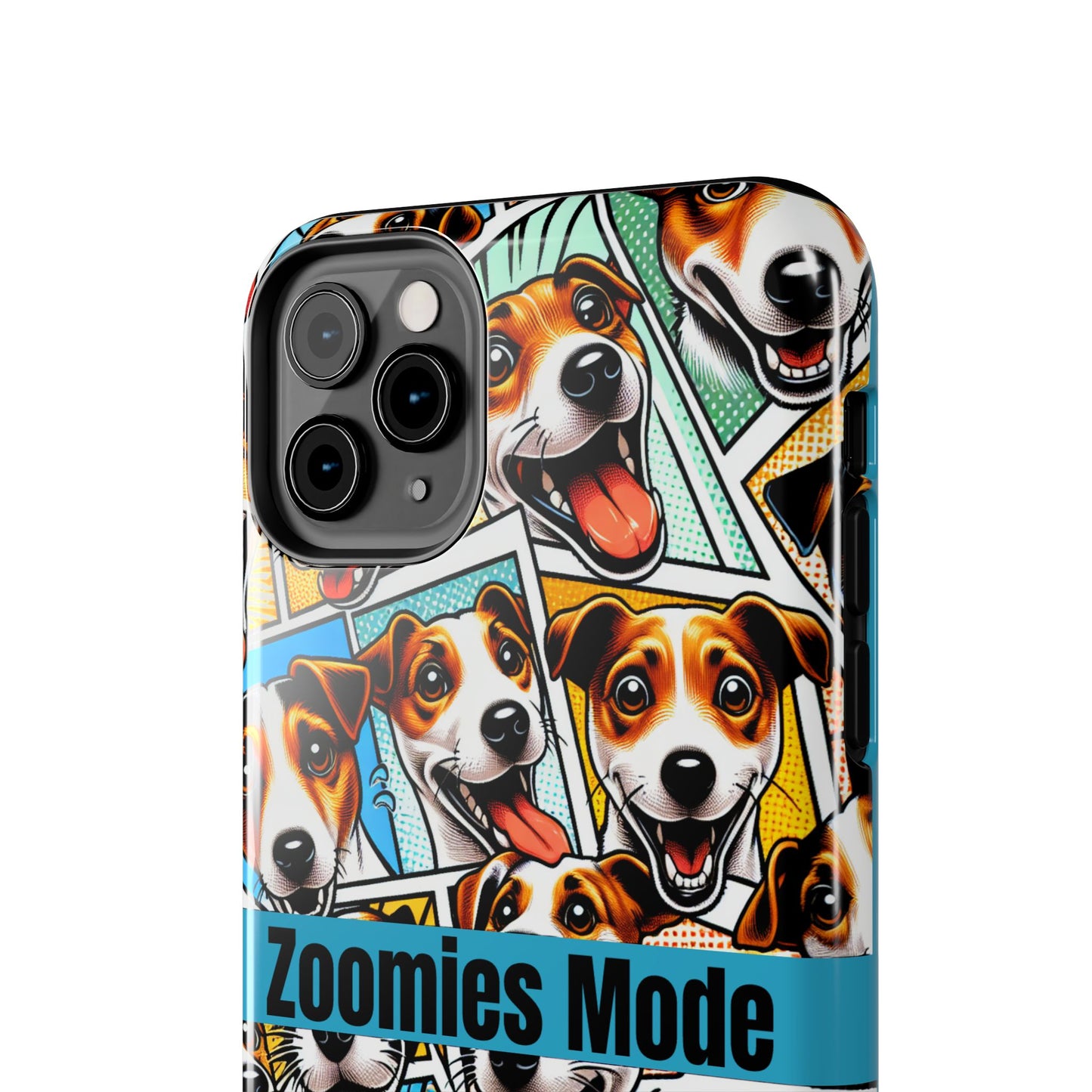 Zoomies Mode Jack Russell Tough Phone Case - Fun Dog Design Case for iPhone