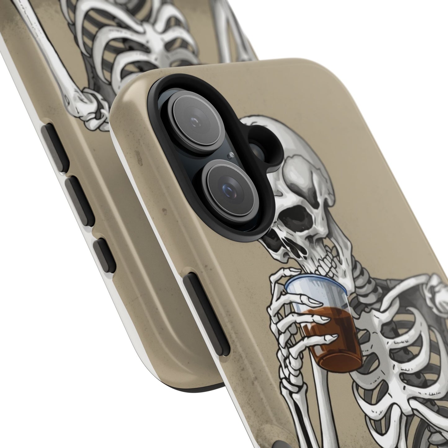 Funny Skeleton Phone Case - 'Same Soul, Different Day' Tough Cover