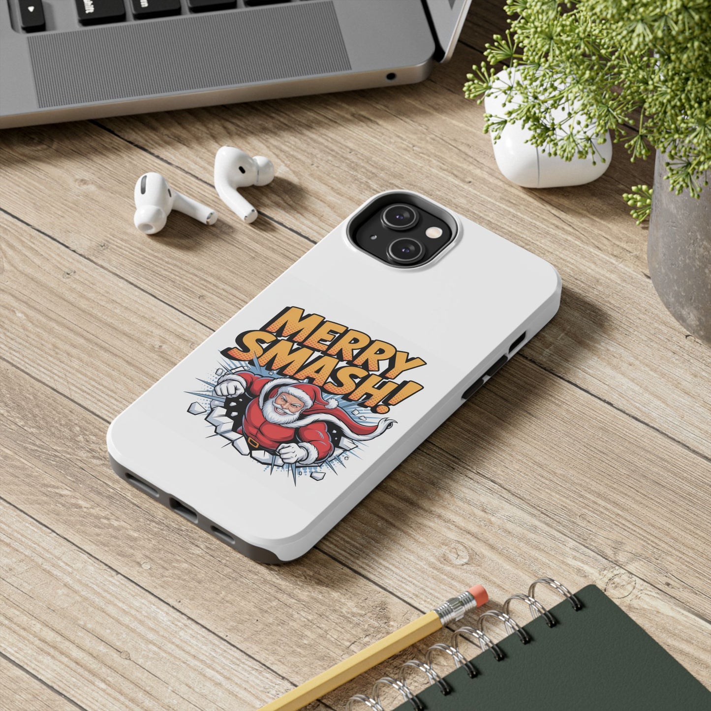 Santa Merry Smash Phone Case