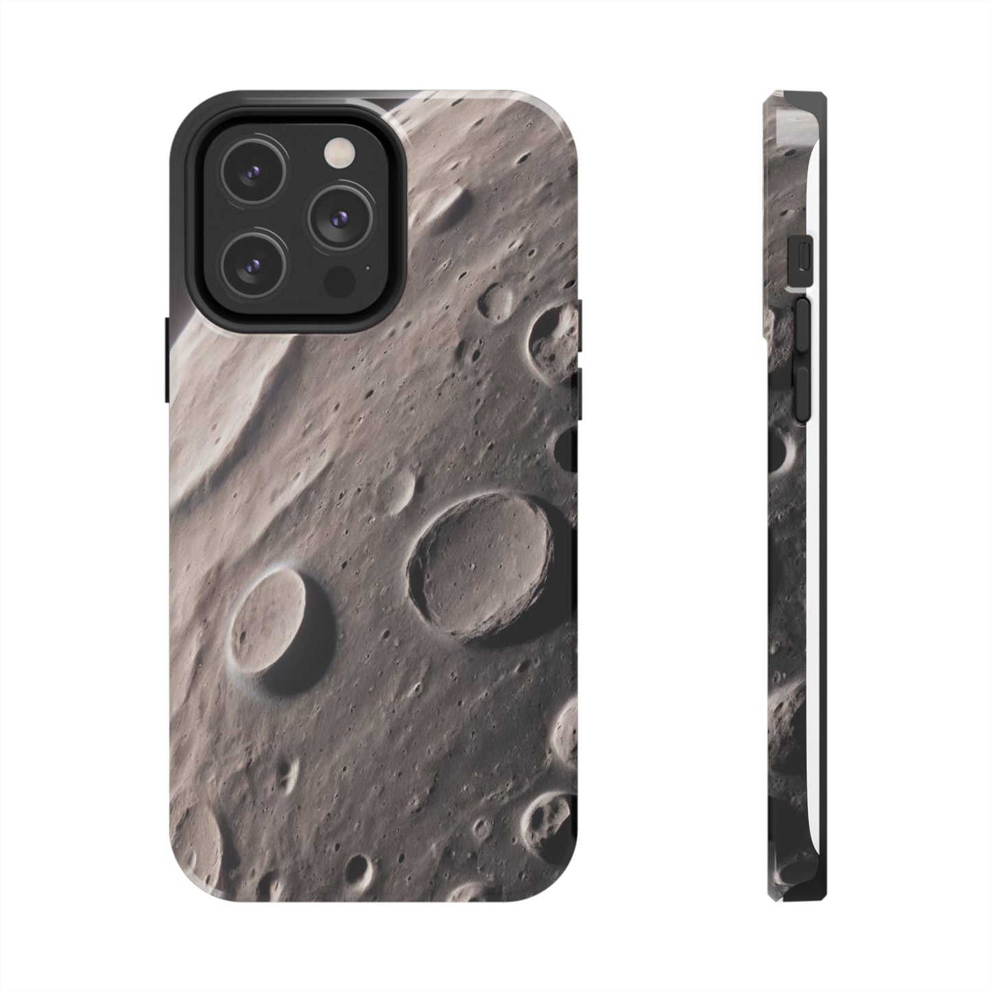 Celestial Moon Surface Tough Phone Case | Durable Space-Themed Design - for iPhone