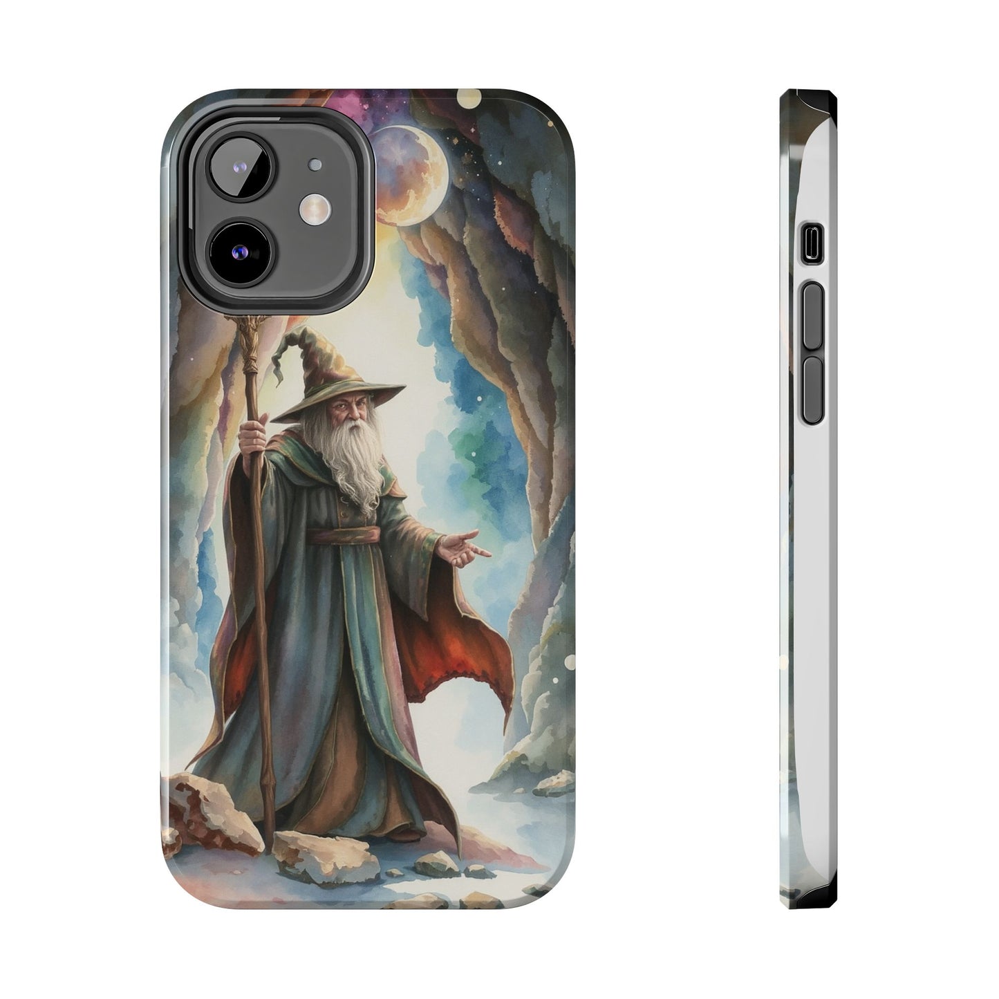 Magical Wizard Phone Case - Tough, Durable Phone Cover for Fantasy Lovers, Geek Gift, Unique Design, Celestial Phone Accessory