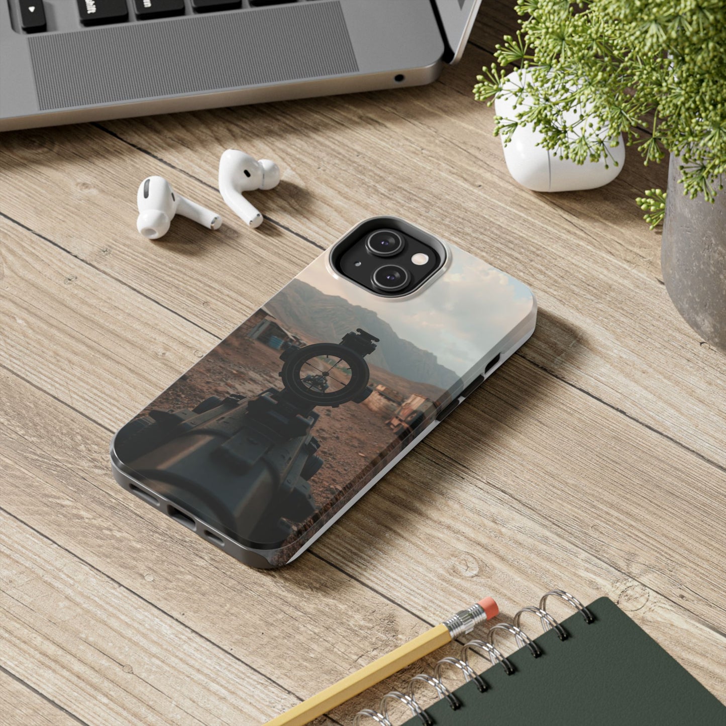 Tough Phone Case - Military Inspired Design with Sniper Scope