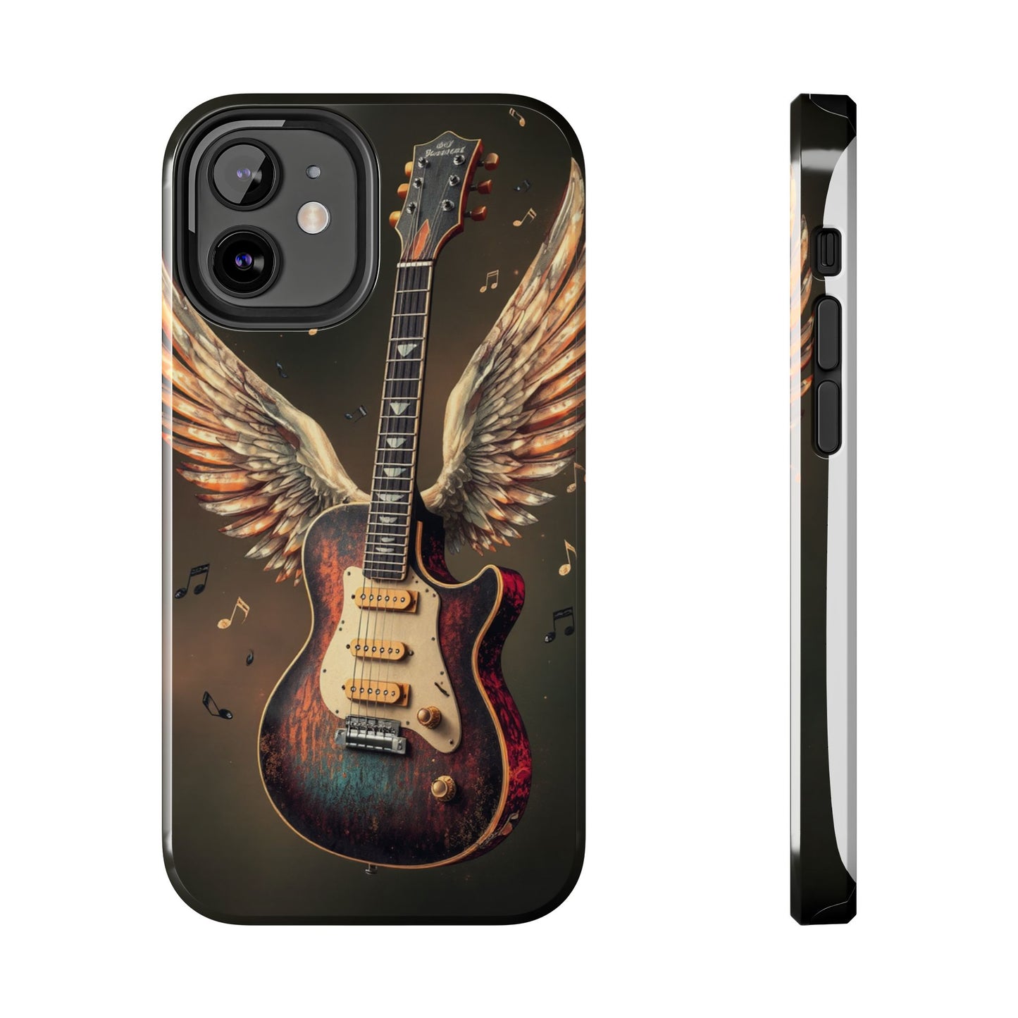 Inspirational Guitar Wing Phone Case - Tough Protection for Music Lovers