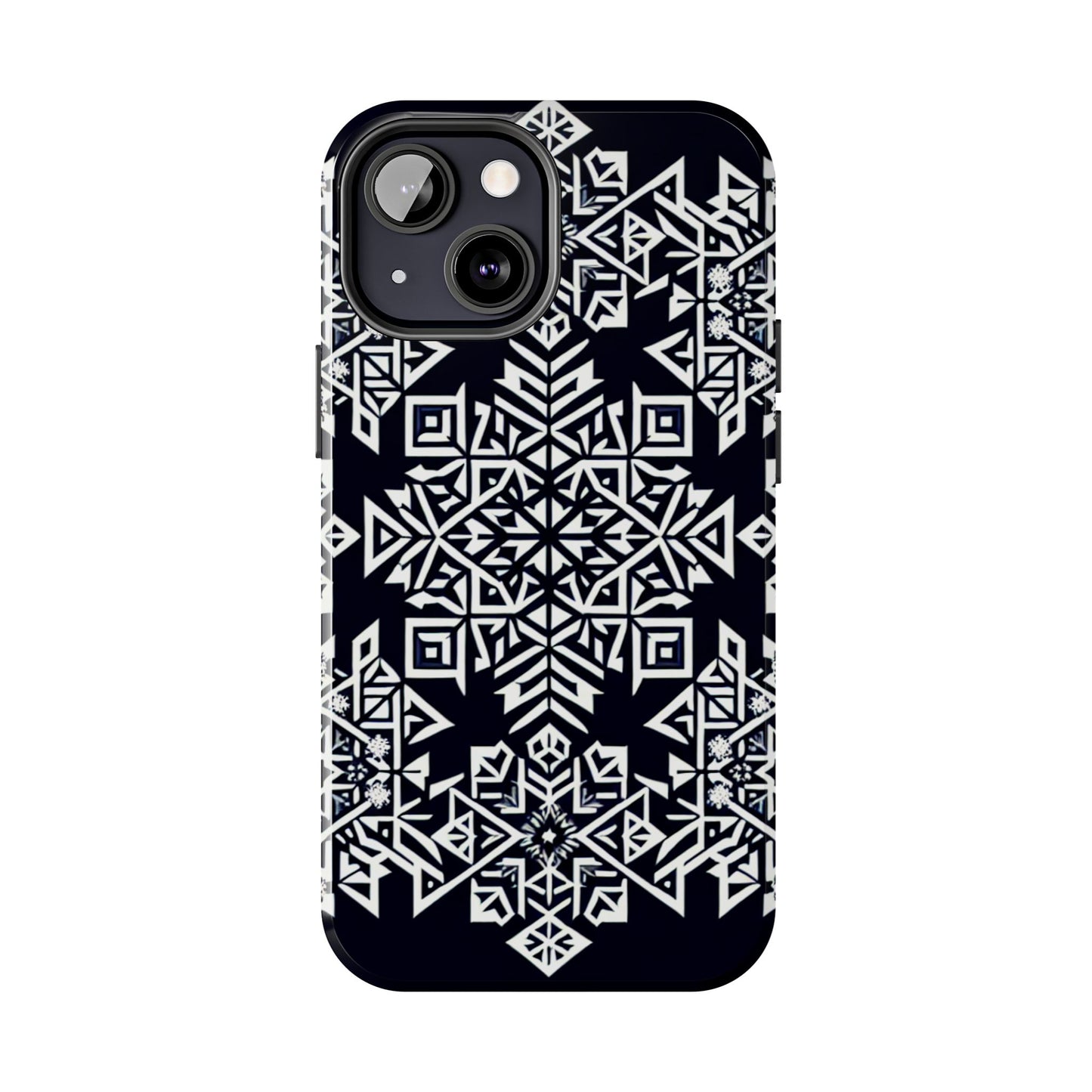Winter Wonderland Tough Phone Case - Digital Snowflake - for iPhone