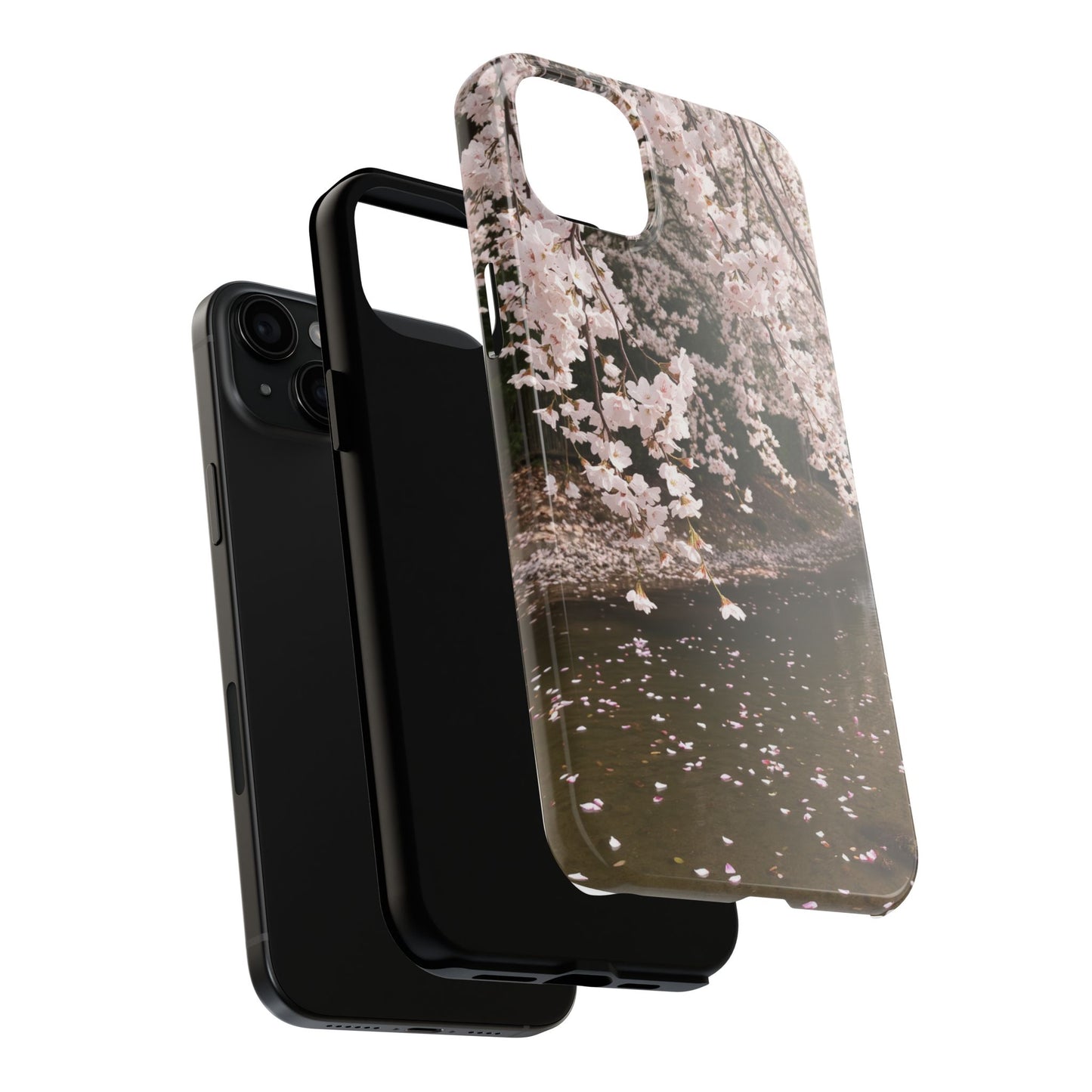 Cherry Blossom Tough Phone Cases - Durable Protection with Floral Serenity
