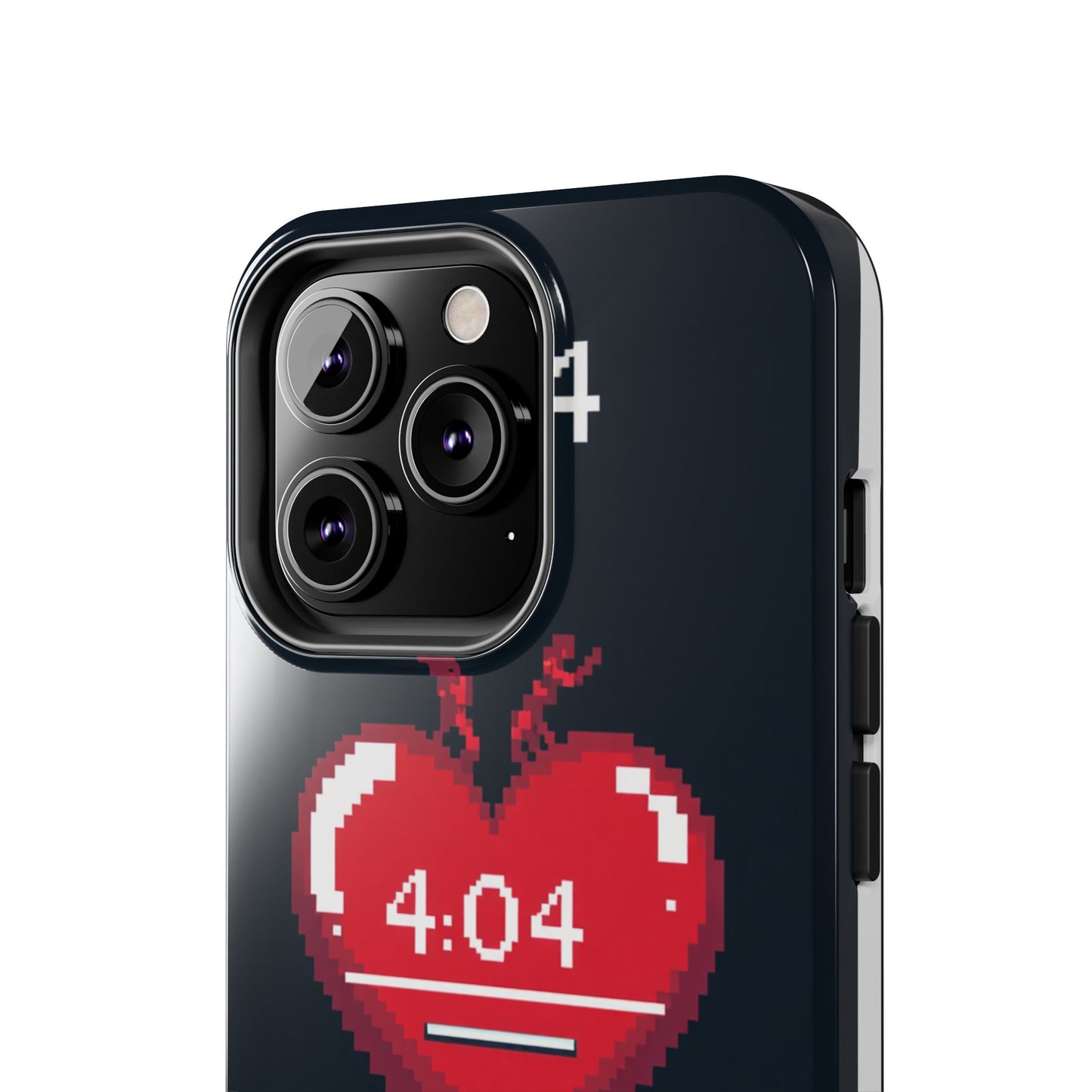 Vintage Pixel Heart Tough Phone Case - "404 Love Not Found" Design