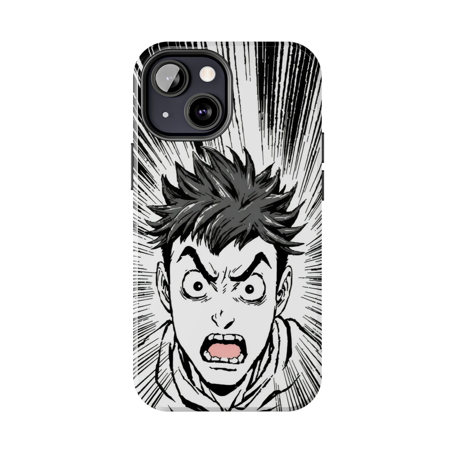 Intense Graphic Phone Case - Tough Design for Anime Fans