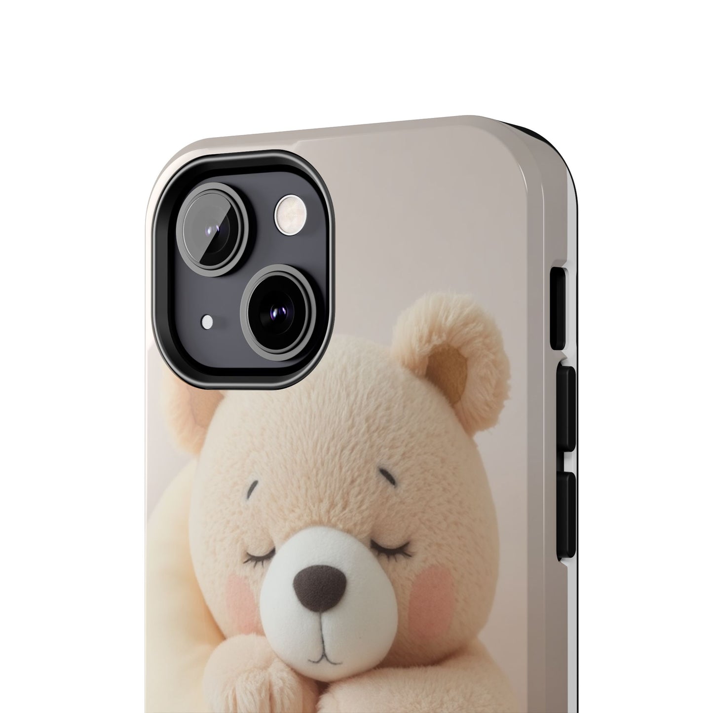 Cute Bear Tough Phone Case - Adorable Baby Animal Design for Kids & Adults